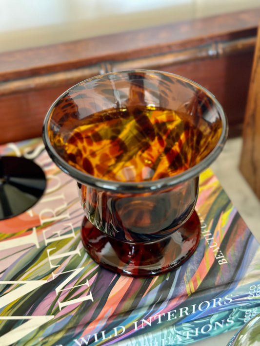 Tortoise Glass Candle Holder