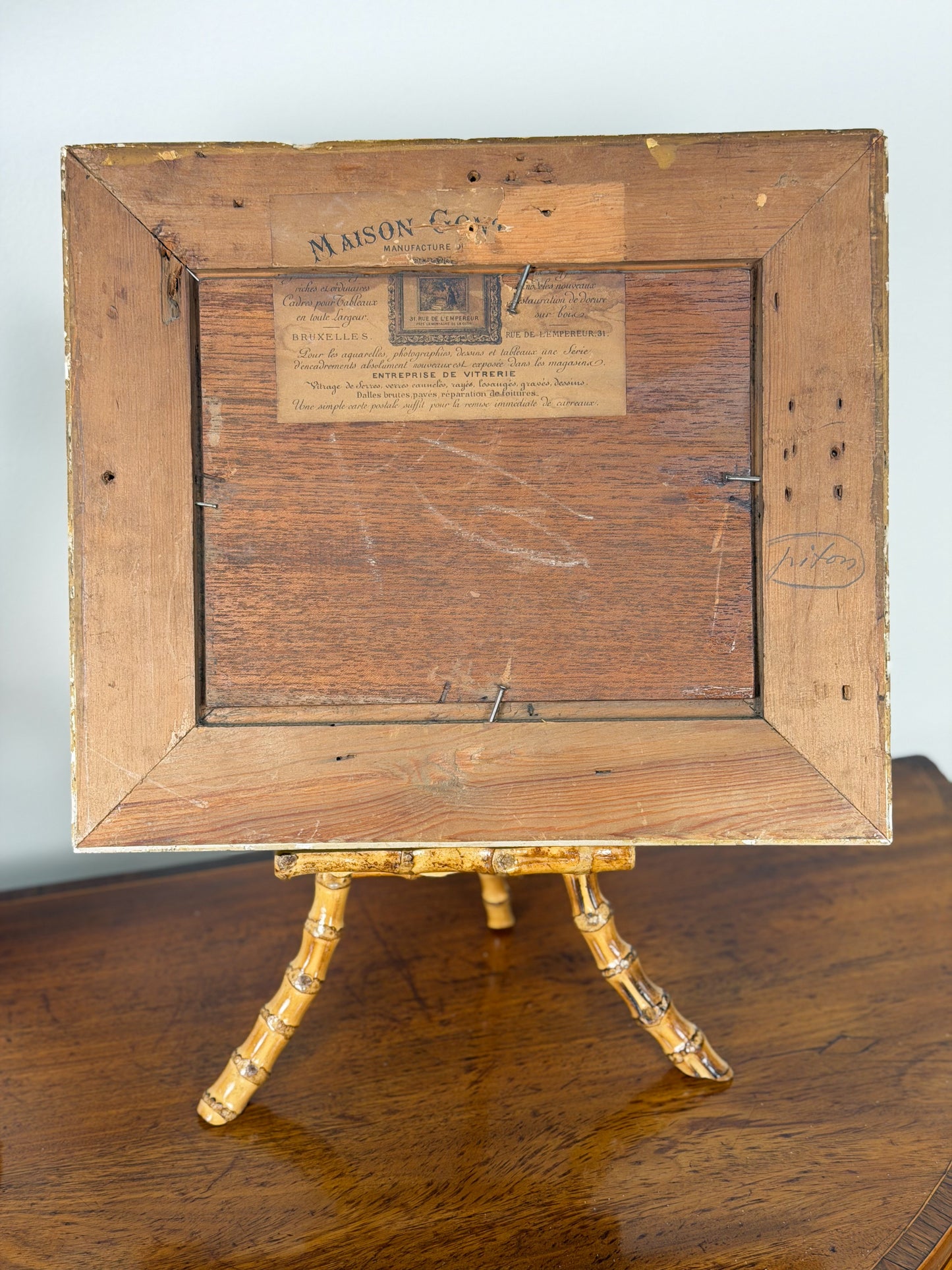 Framed 19th Century Oil on Board Lakeside Landscape