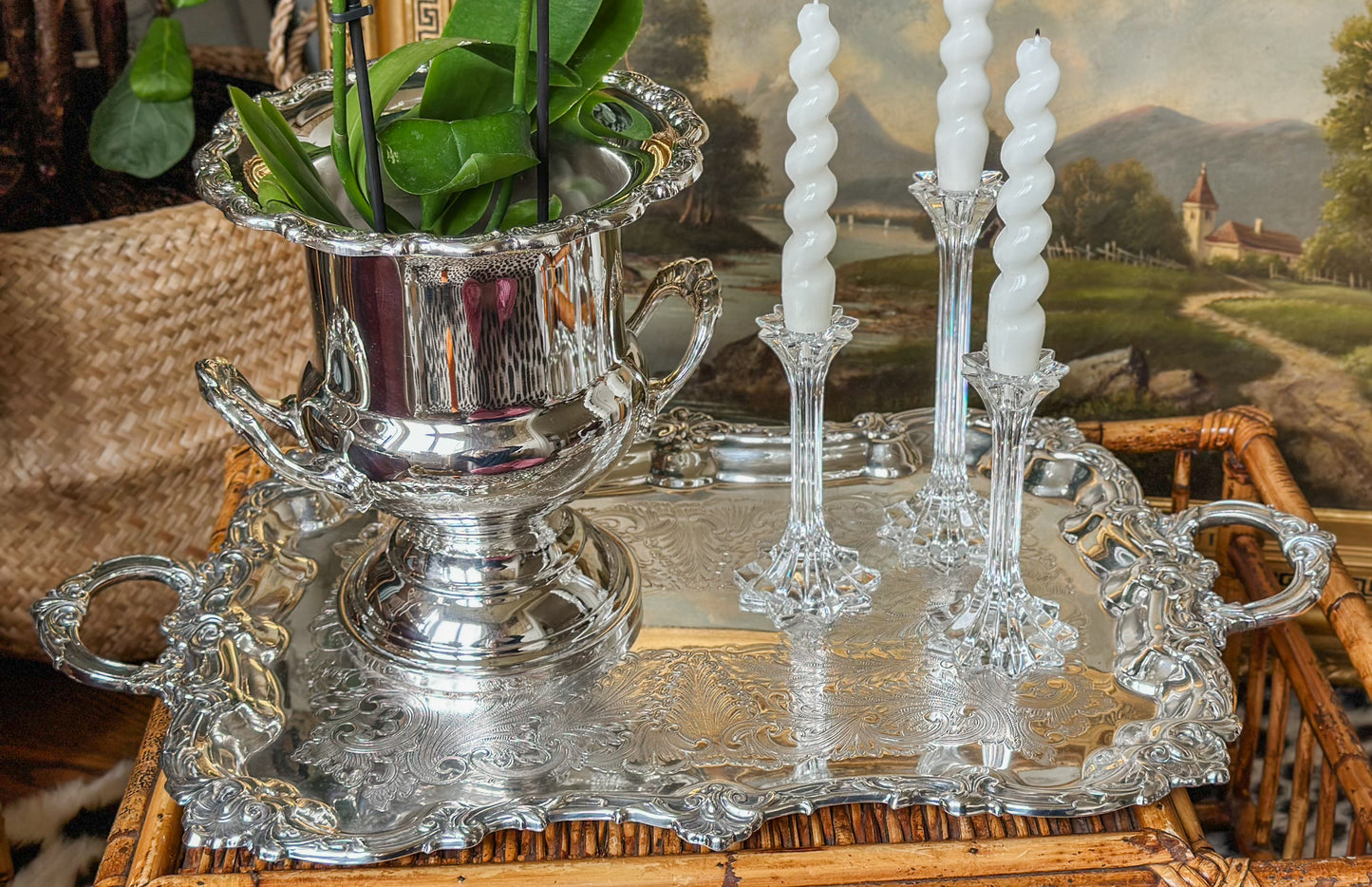 Vintage Silverplate Serving Tray