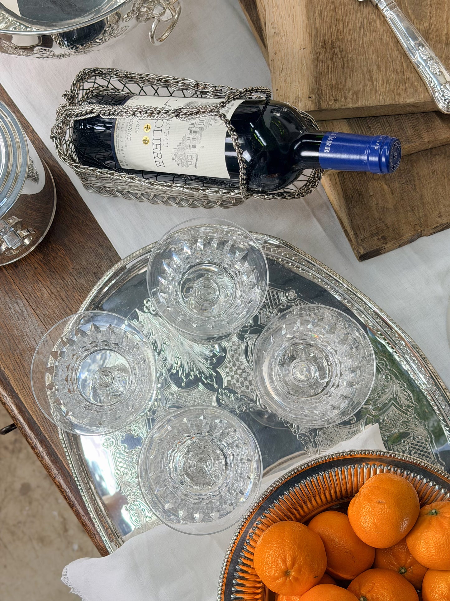 Baccarat ‘Piccadilly’ Crystal Goblets (Set of 4)