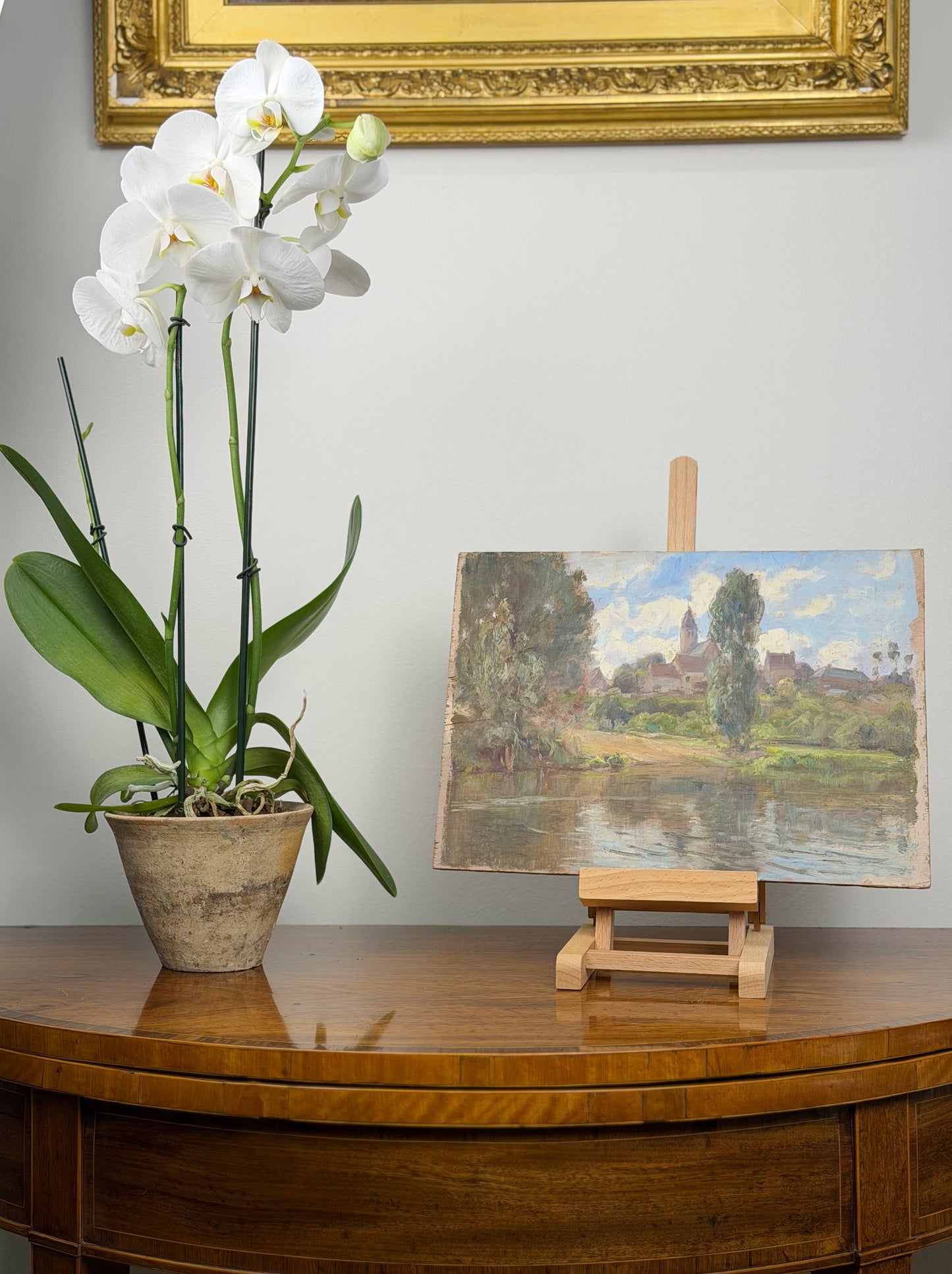 ‘Lone Cypress” Oil on Panel Painting by Edmond Quinton