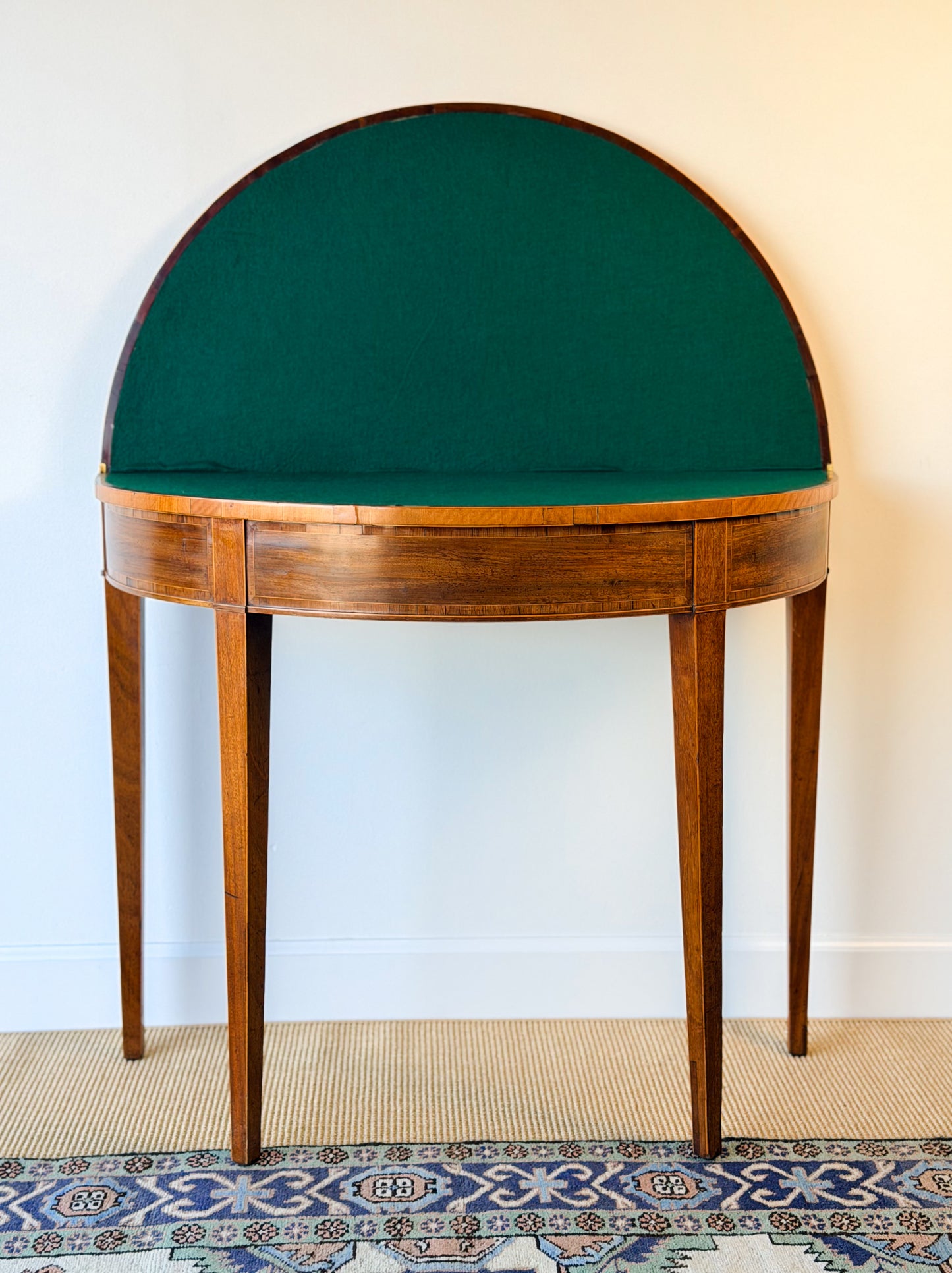 Georgian Demilune Card Table