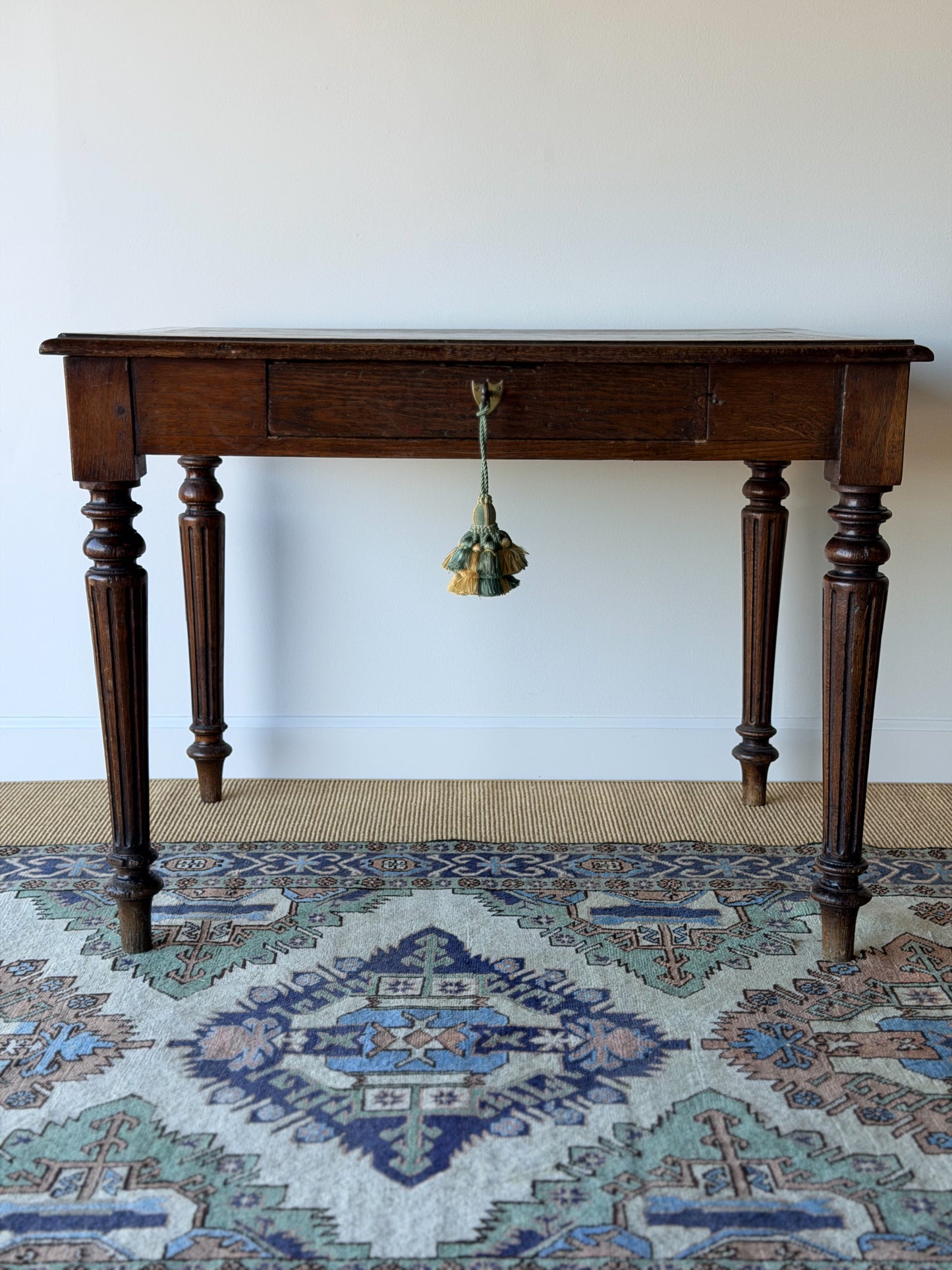 French Oak Writing Table