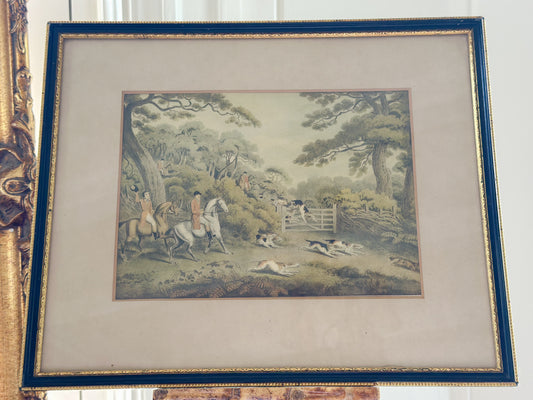 “Breaking Cover” Framed Vintage Print