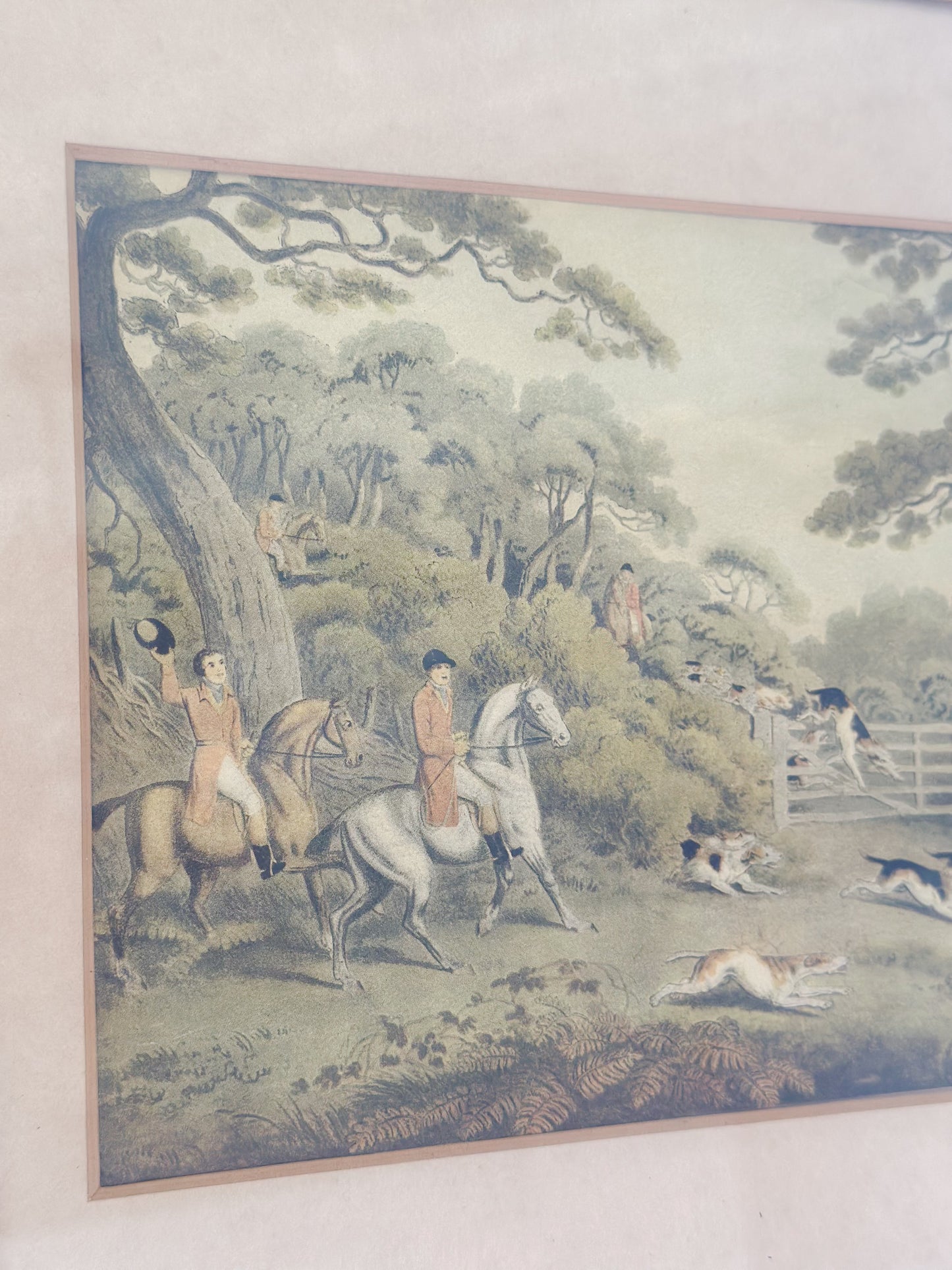 “Breaking Cover” Framed Vintage Print