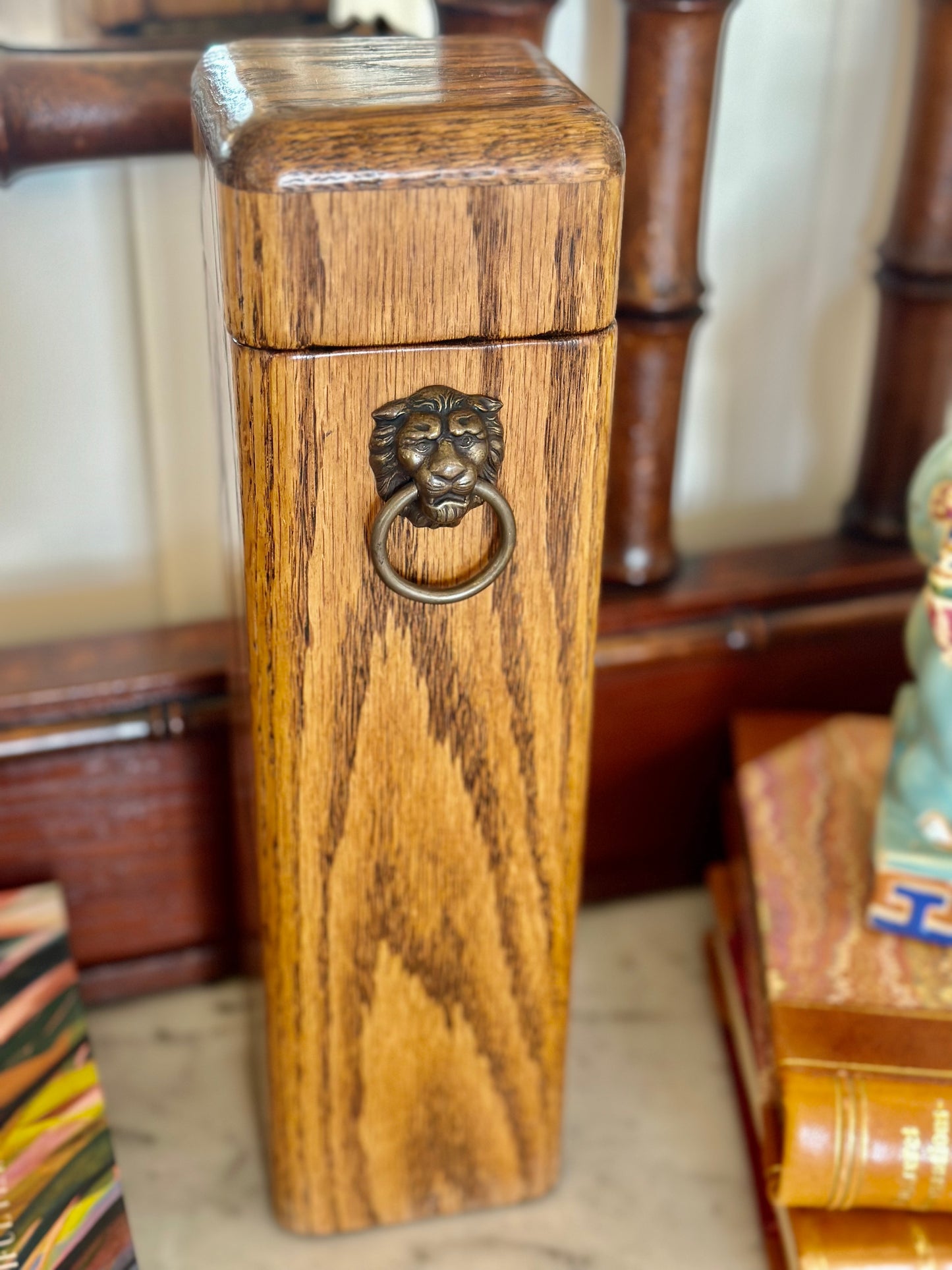 Lion’s Head Fireplace Match Holder