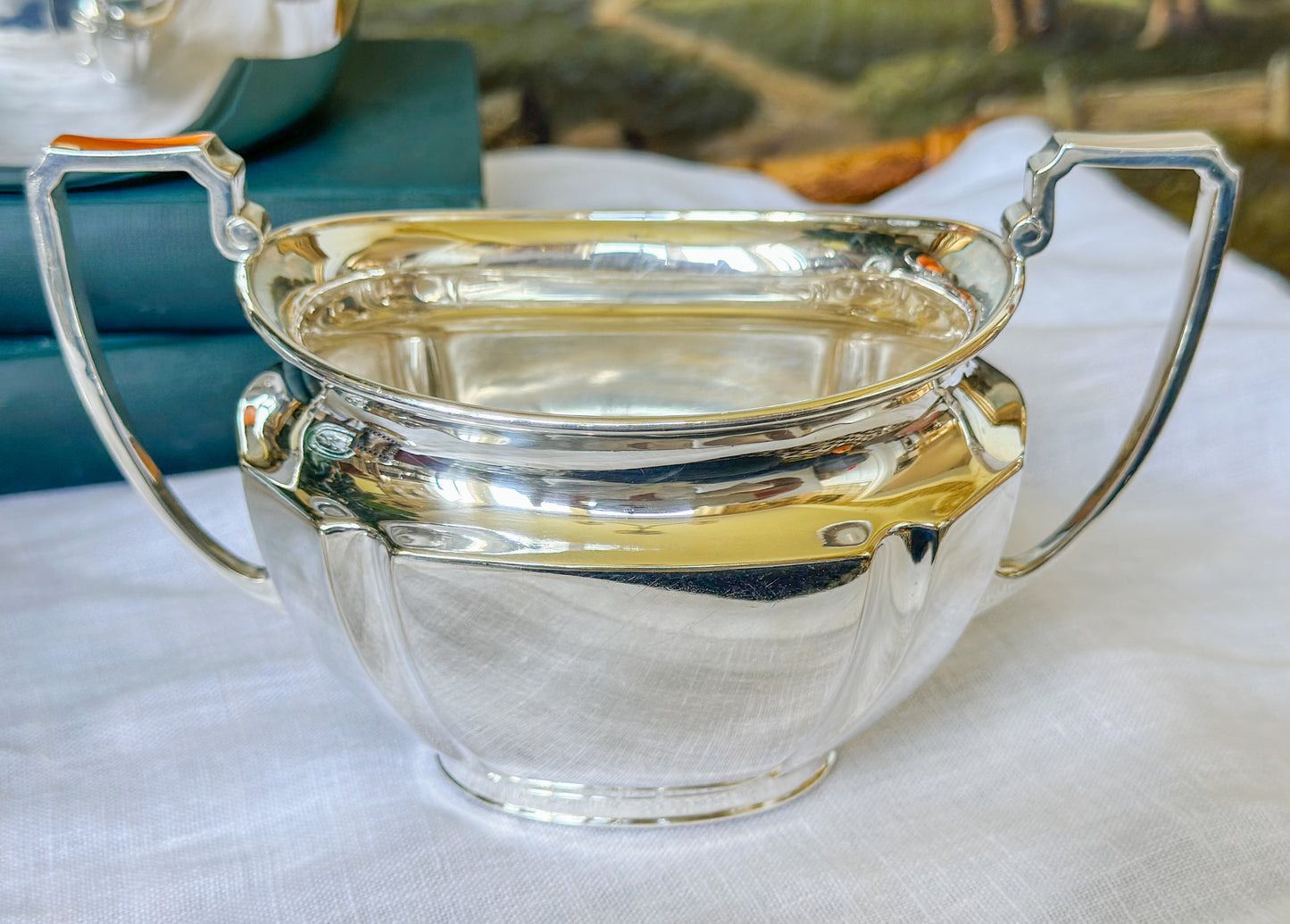 Vintage Sheffield Silverplate Cream & Sugar Set