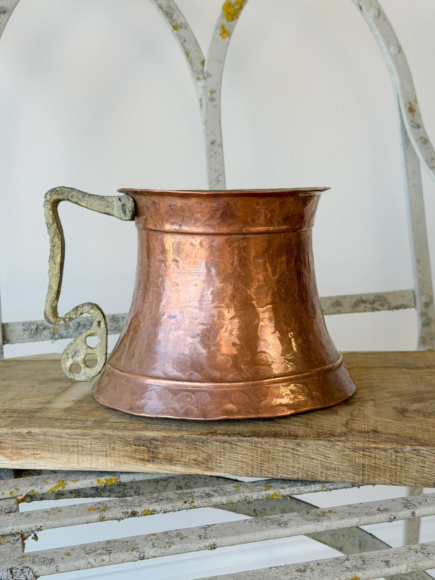 Antique Hand-Hammered Copper Vessel