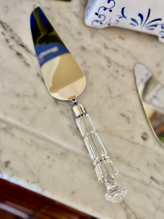 Crystal Handle Cake Server