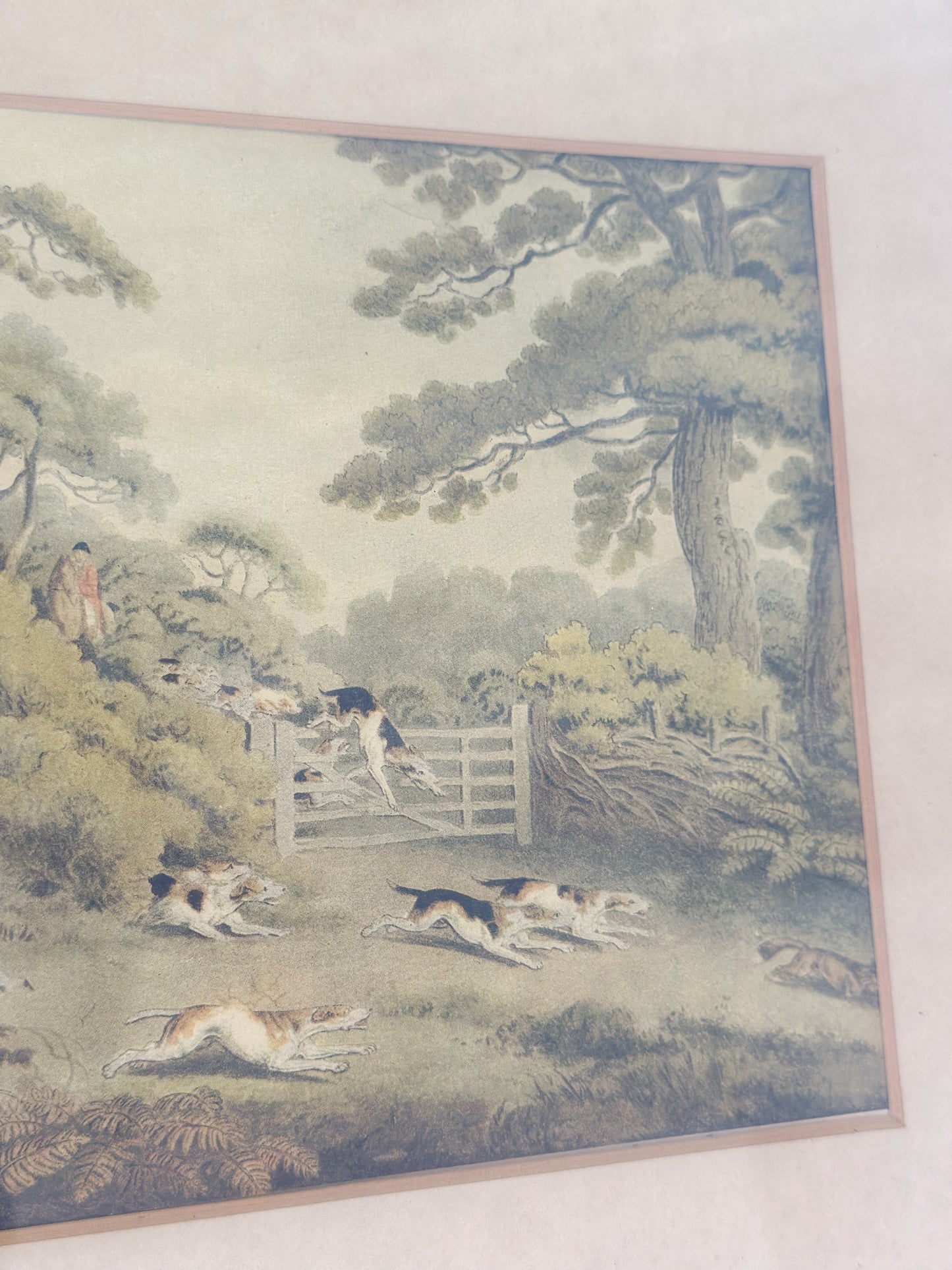 “Breaking Cover” Framed Vintage Print