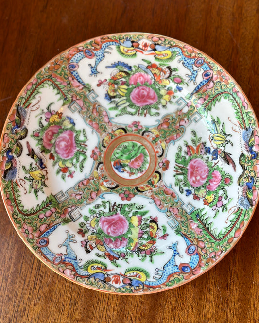 Famille Rose Canton Plate (8.5”)