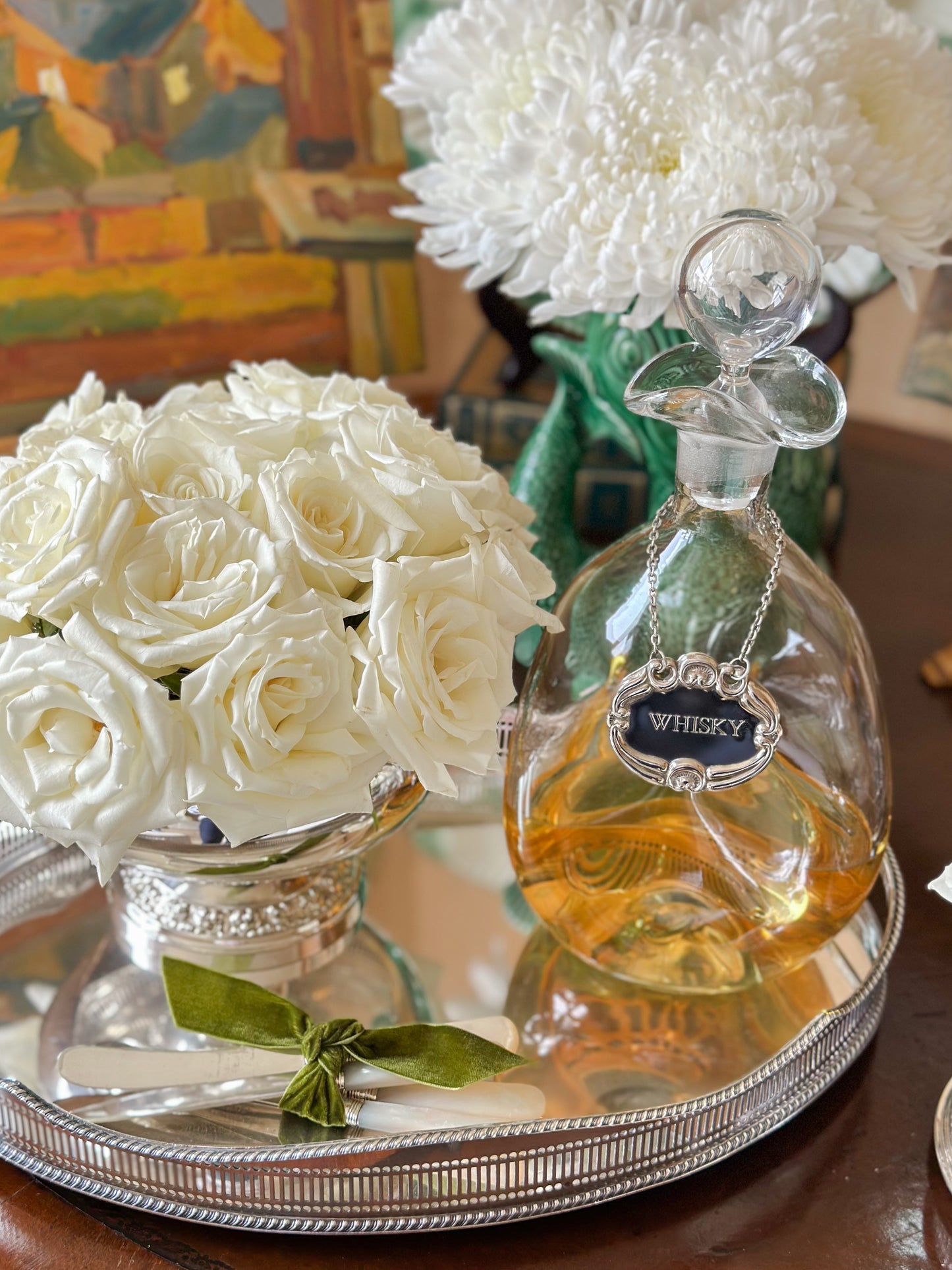 English Silverplate Oval Gallery Tray