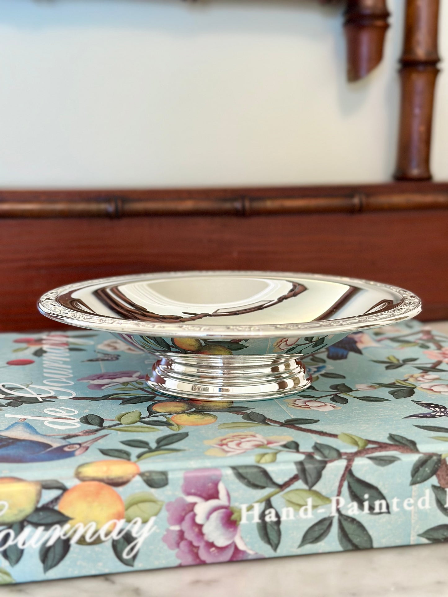 Silverplate Short Pedestal Dish