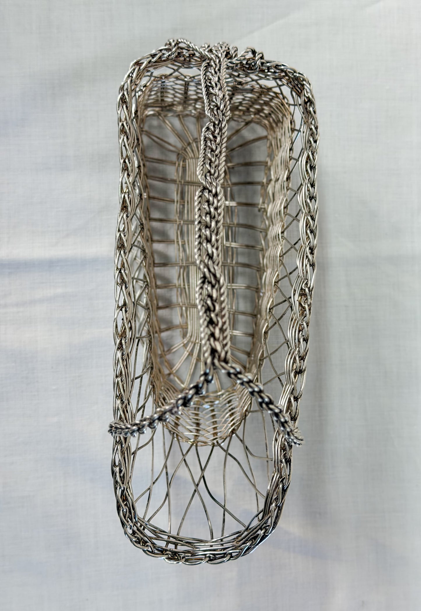 Vintage Silverplate Wine Baskets