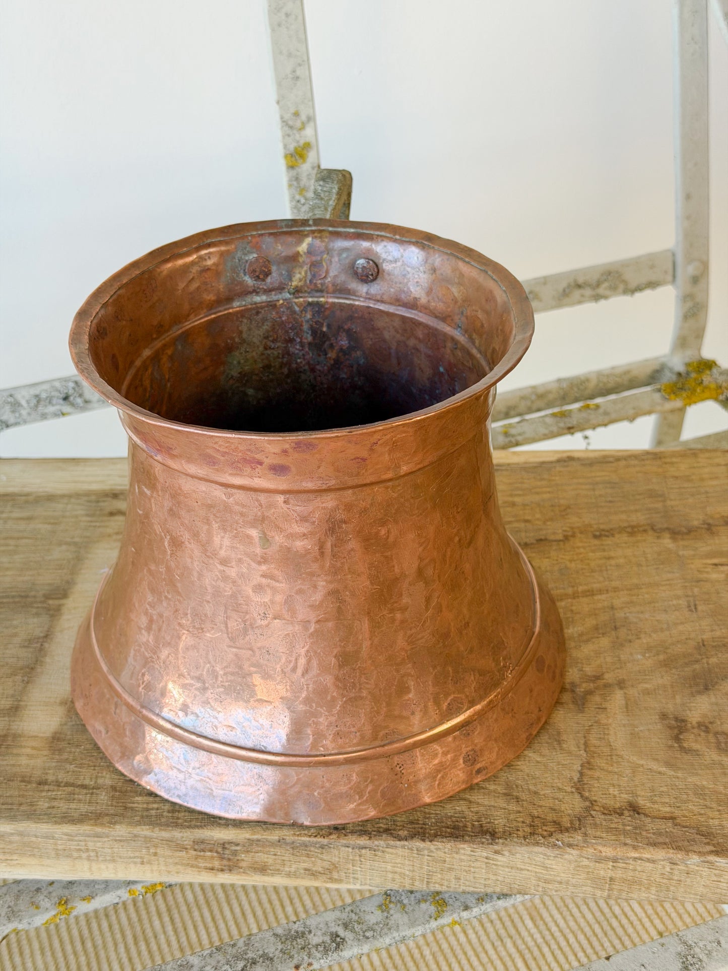 Antique Hand-Hammered Copper Vessel