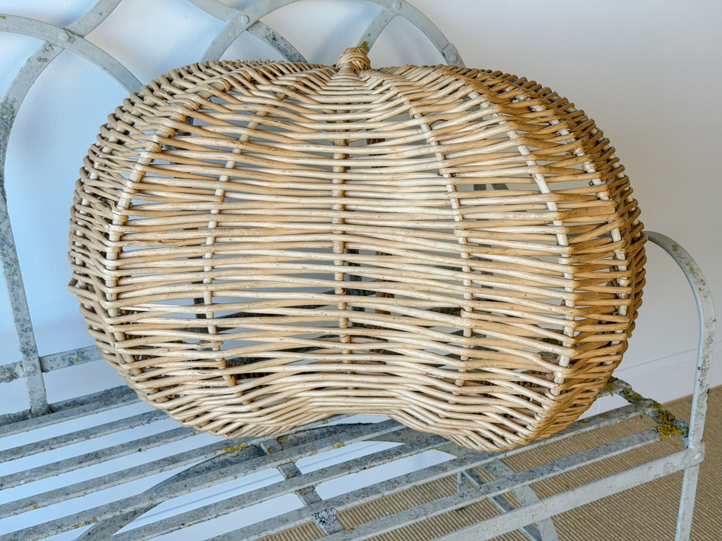 Large Vintage Willow Gathering Basket