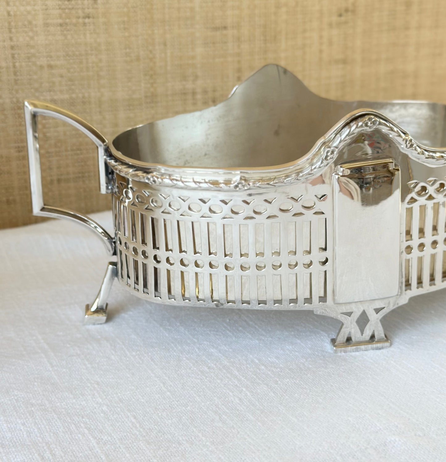 European 800 Silver Art Deco Jardiniere