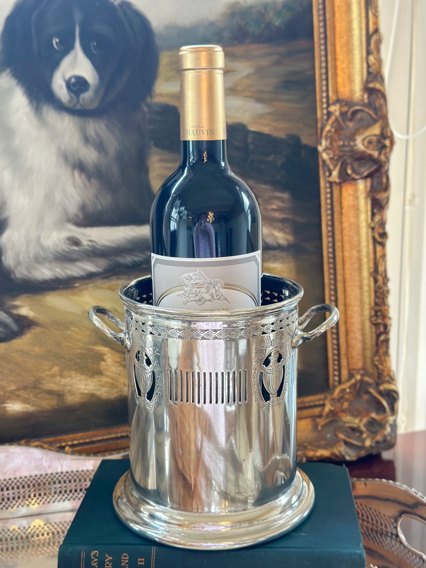 Vintage Sheffield Silverplate Wine Cooler