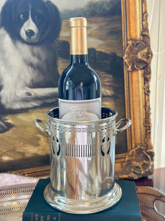 Vintage Sheffield Silverplate Wine Cooler