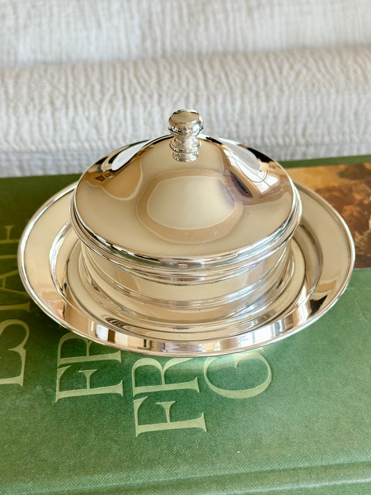 Silverplate Butter Dish