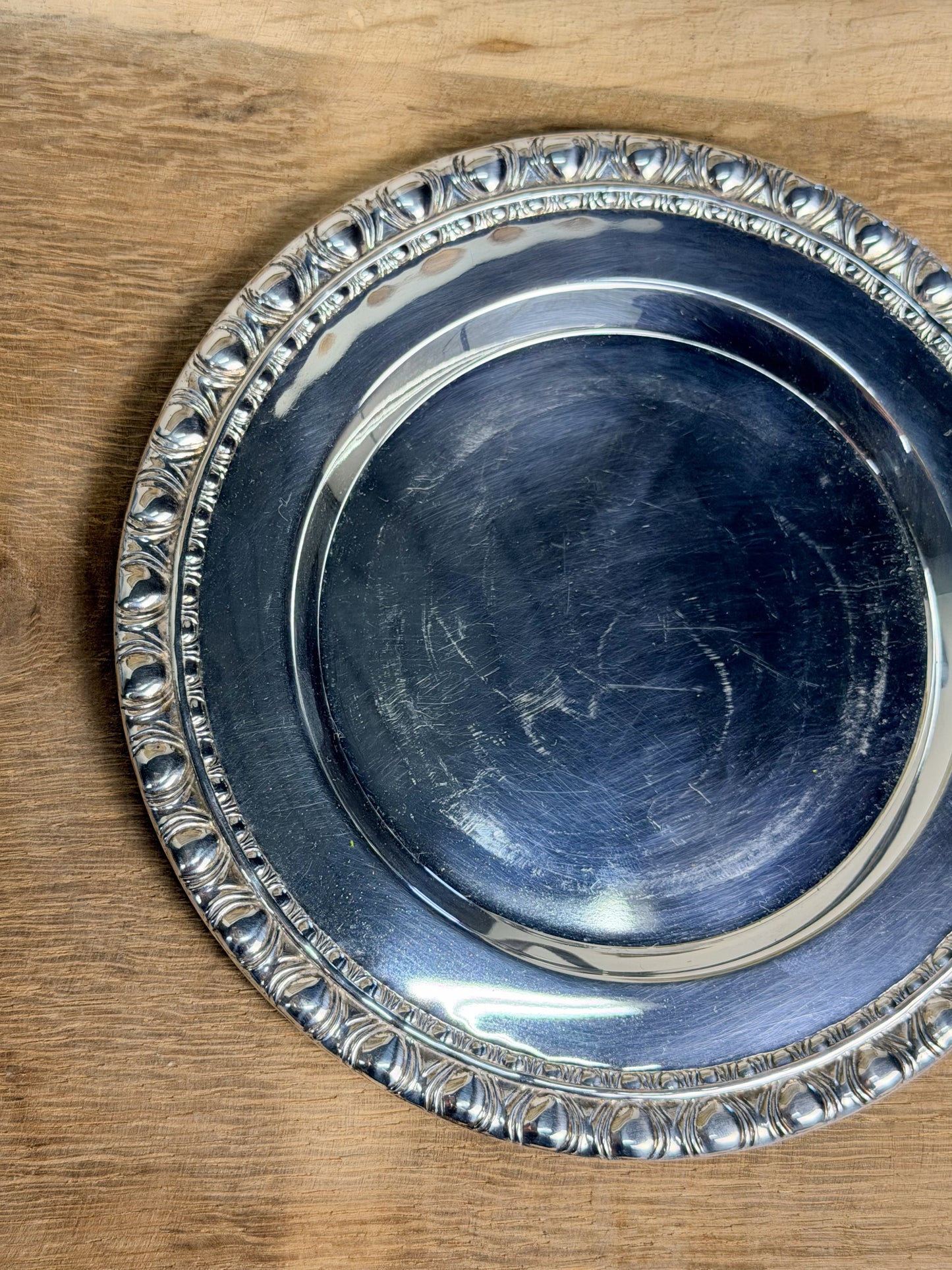 Vintage Silverplate Wine Coaster