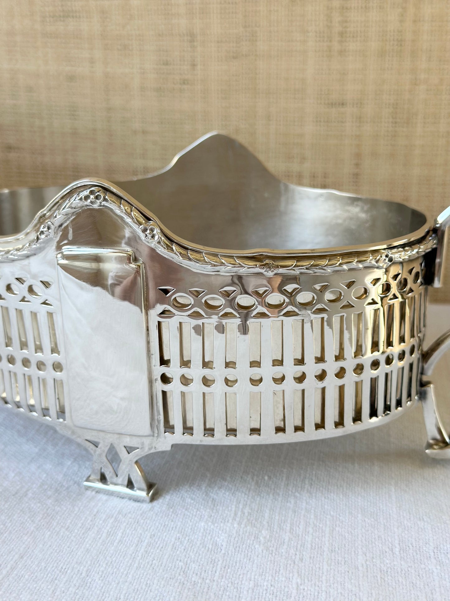 European 800 Silver Art Deco Jardiniere