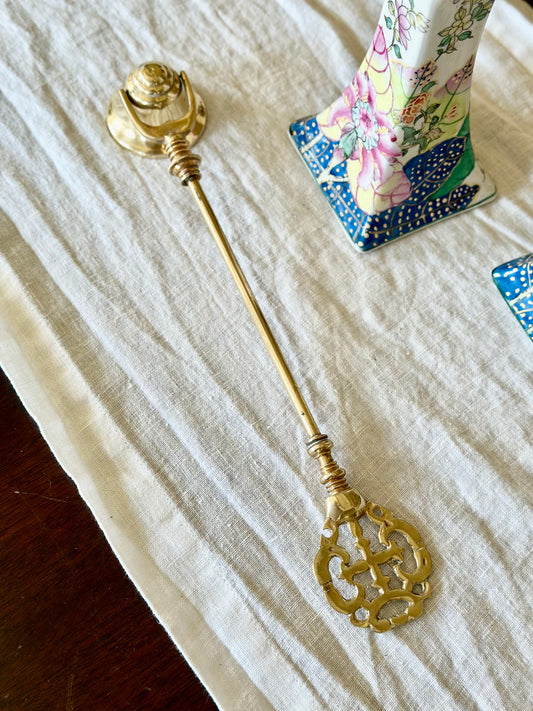 Vintage Large Brass Candle Snuffer