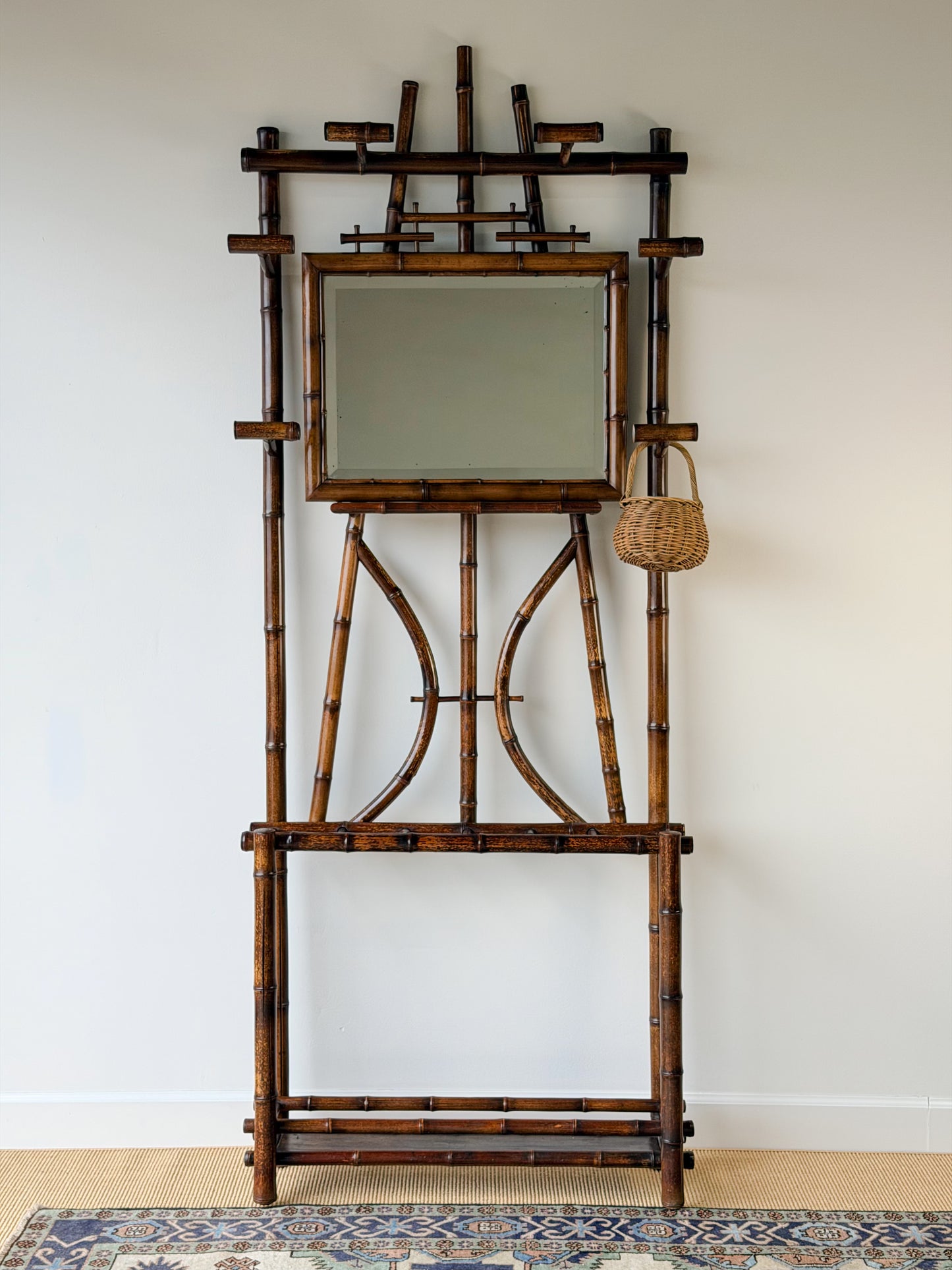 Victorian Bamboo Hall Tree