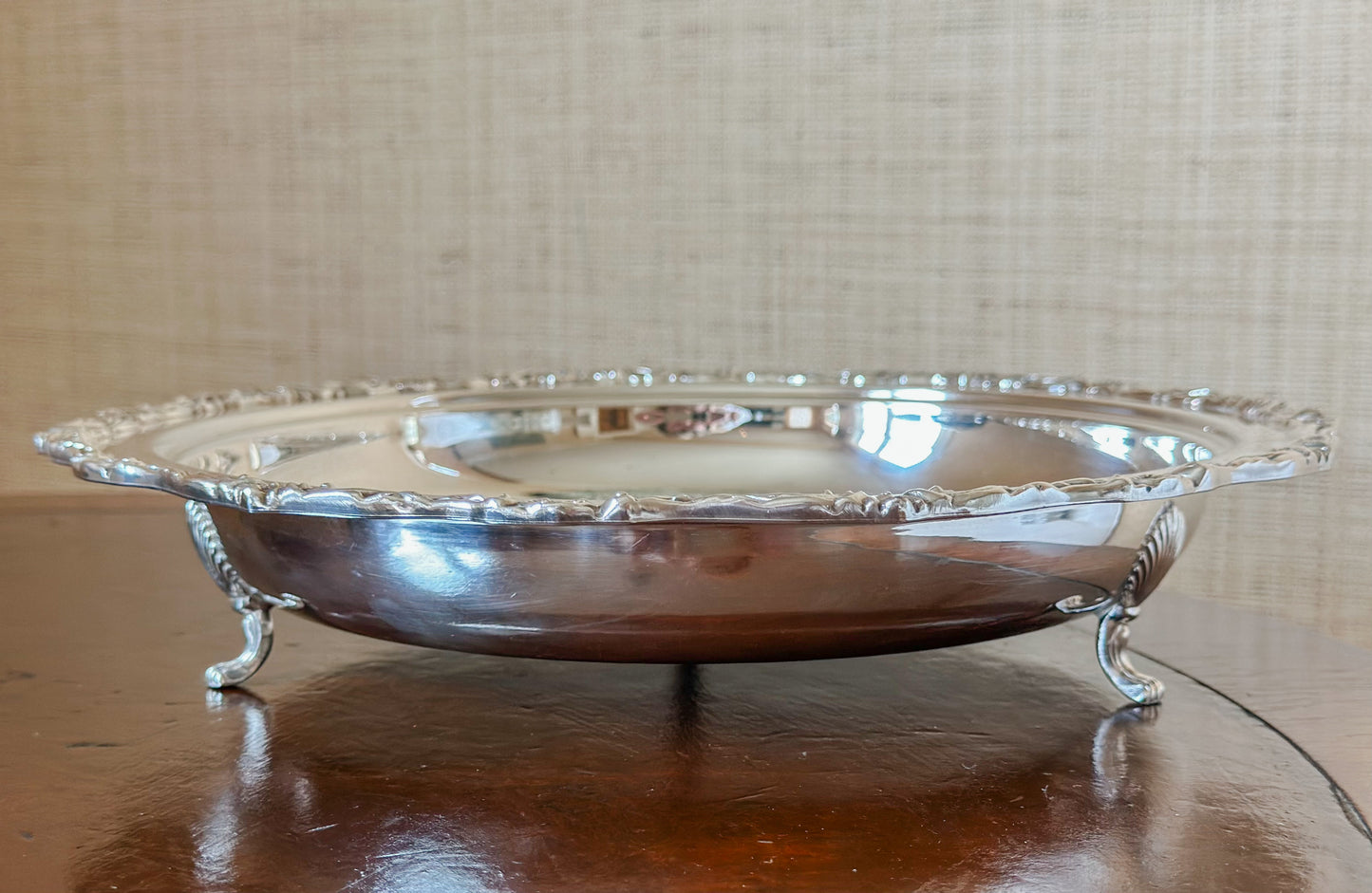 Vintage Silverplate Footed Serving Dish