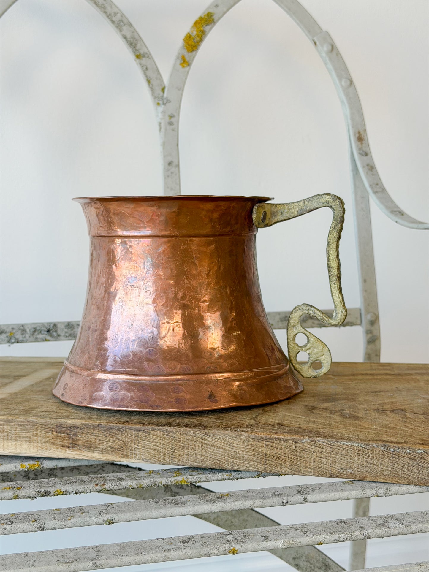 Antique Hand-Hammered Copper Vessel