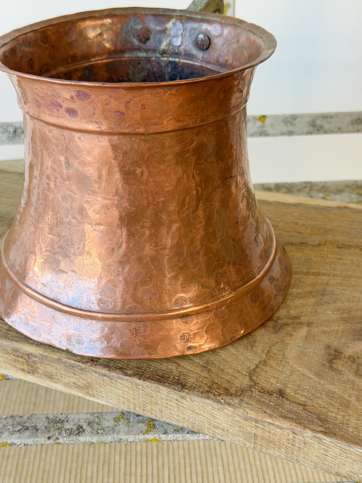Antique Hand-Hammered Copper Vessel