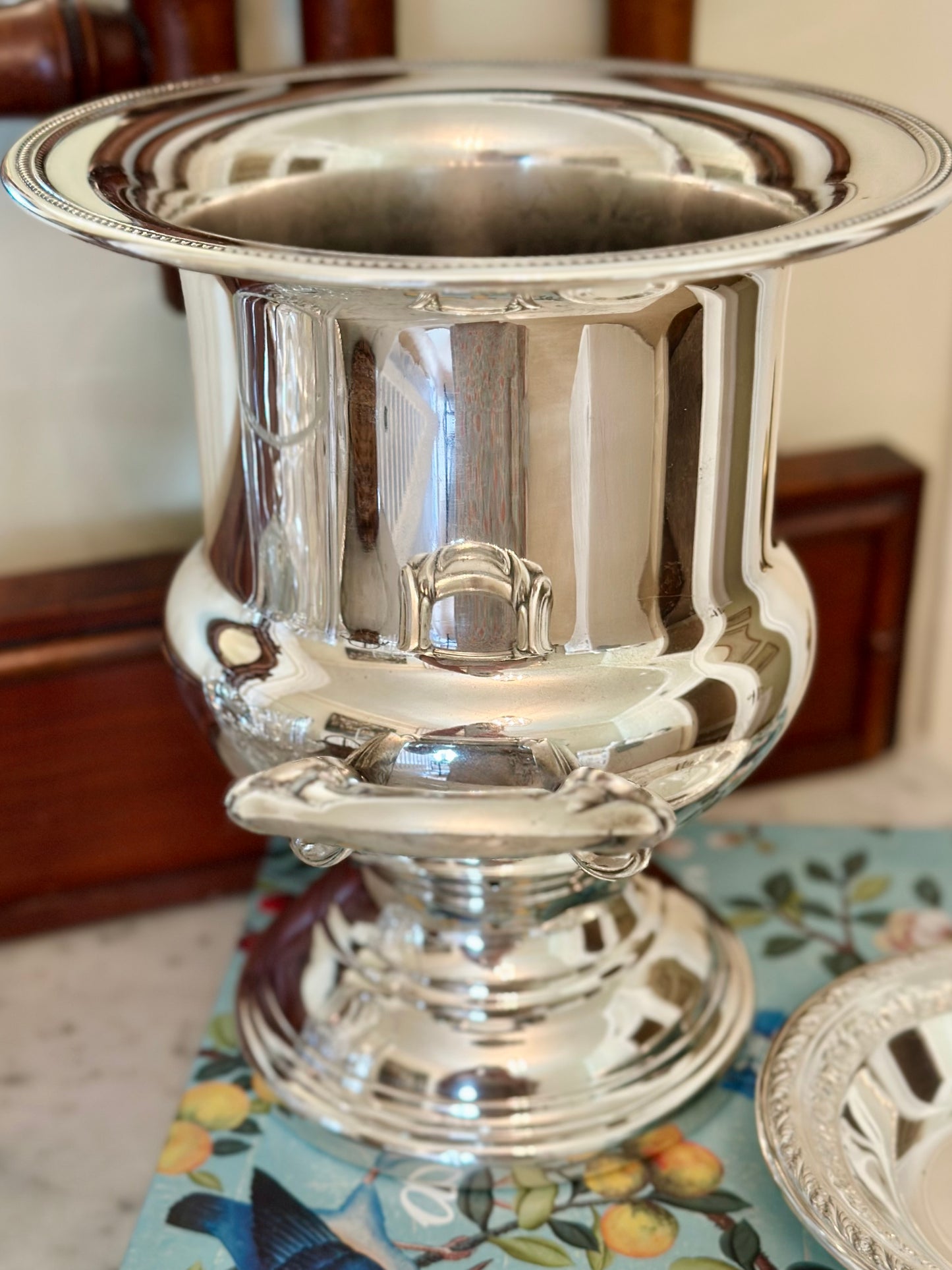 Silverplate Trophy Style Champagne Bucket