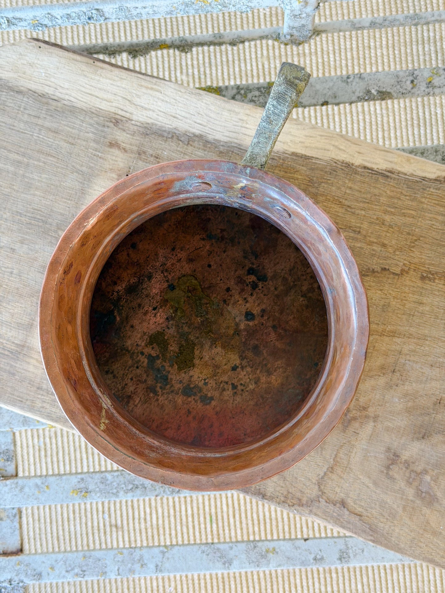Antique Hand-Hammered Copper Vessel