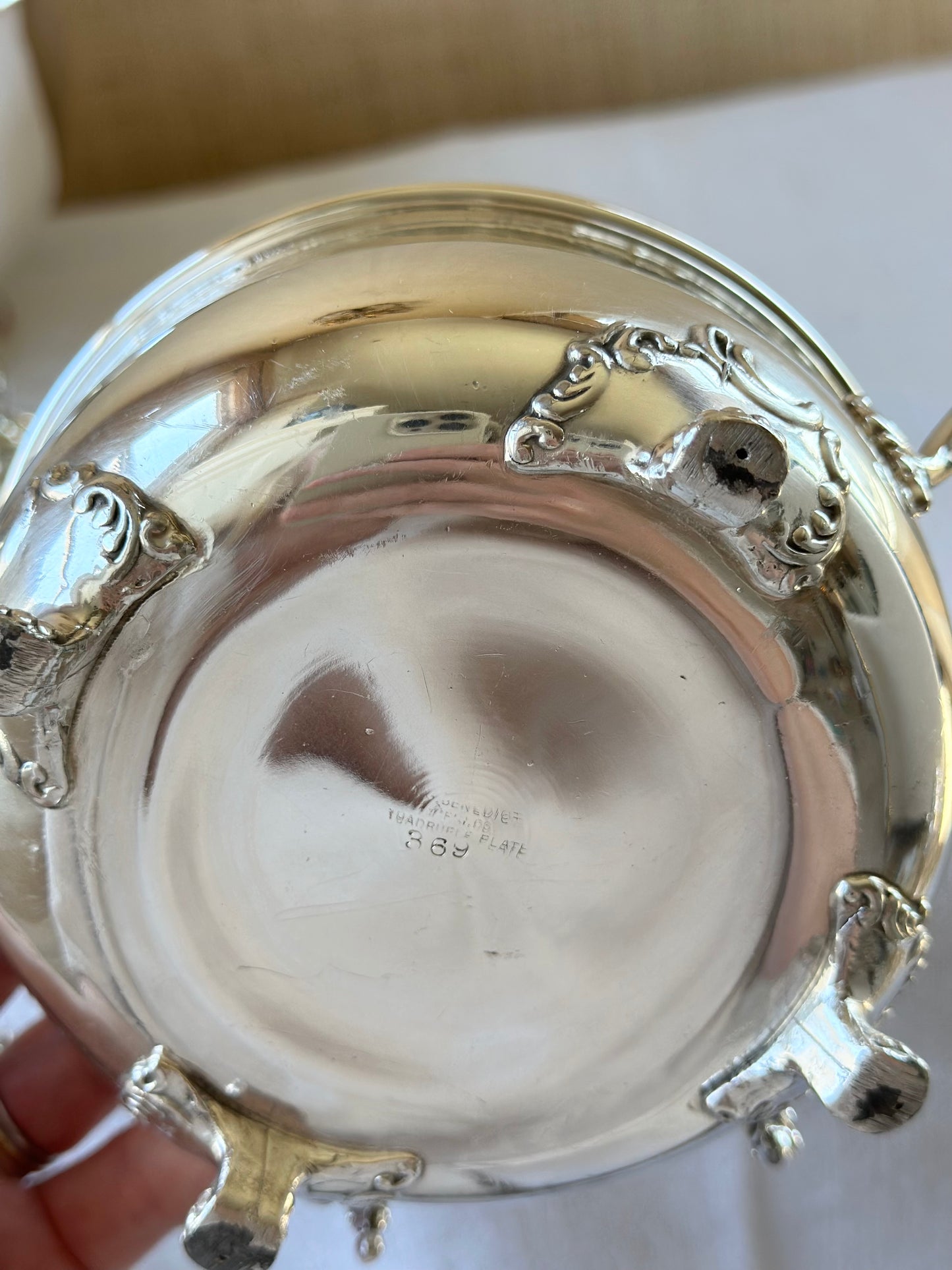Antique Silverplate Butter Dish