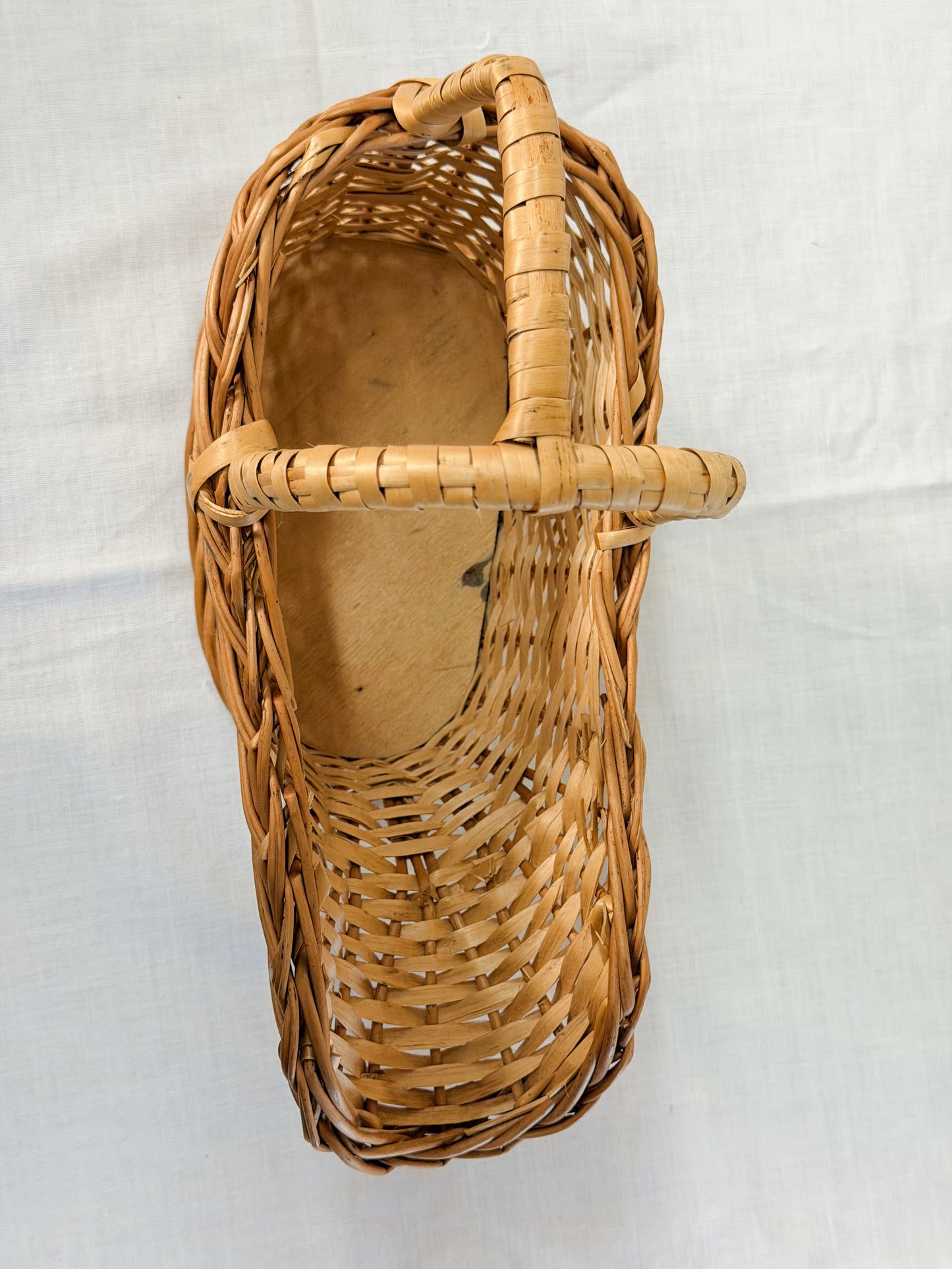 Vintage French Wicker Wine Baskets