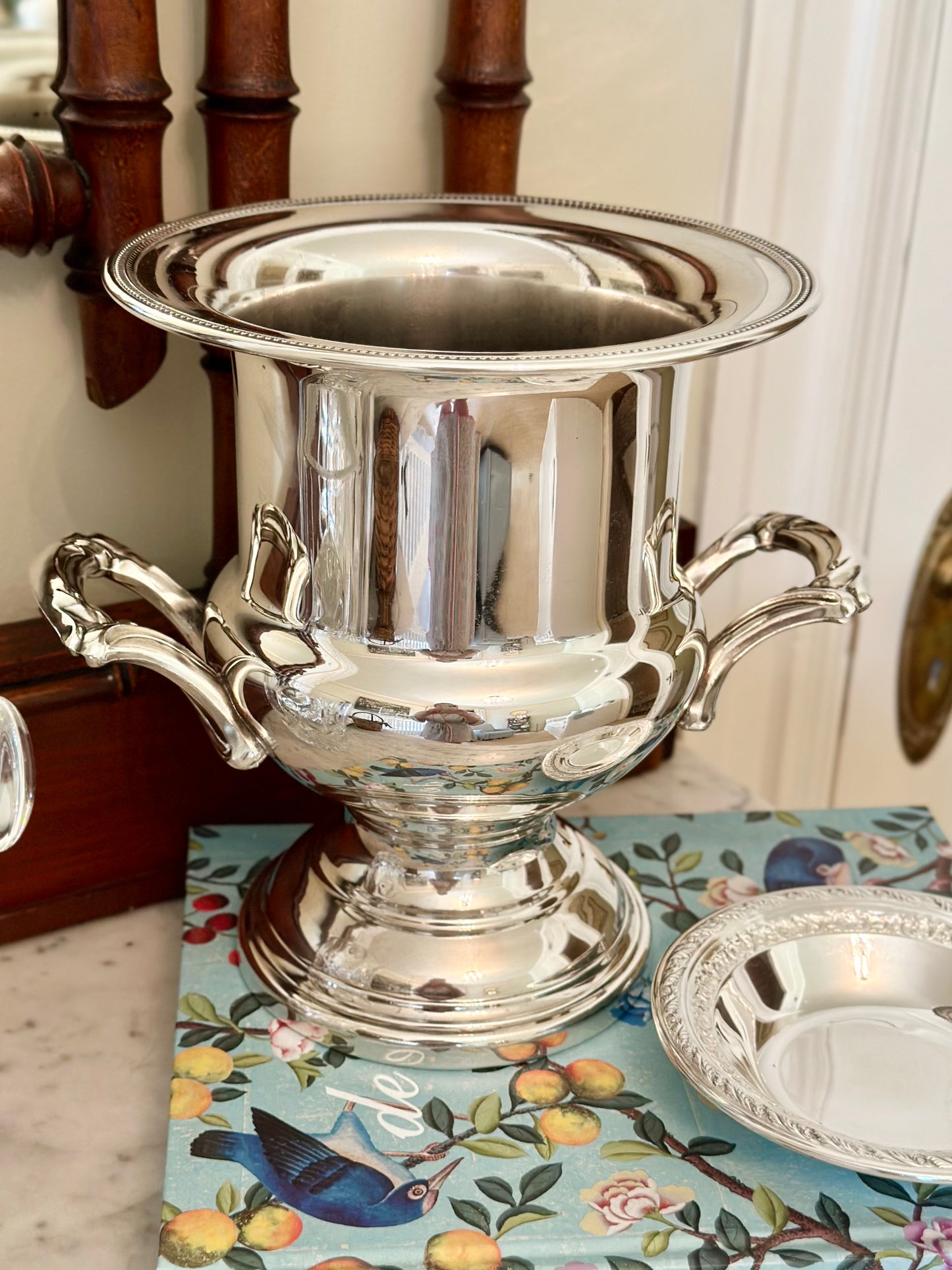 Silverplate Trophy Style Champagne Bucket