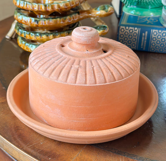 French Terracotta Butter Keeper