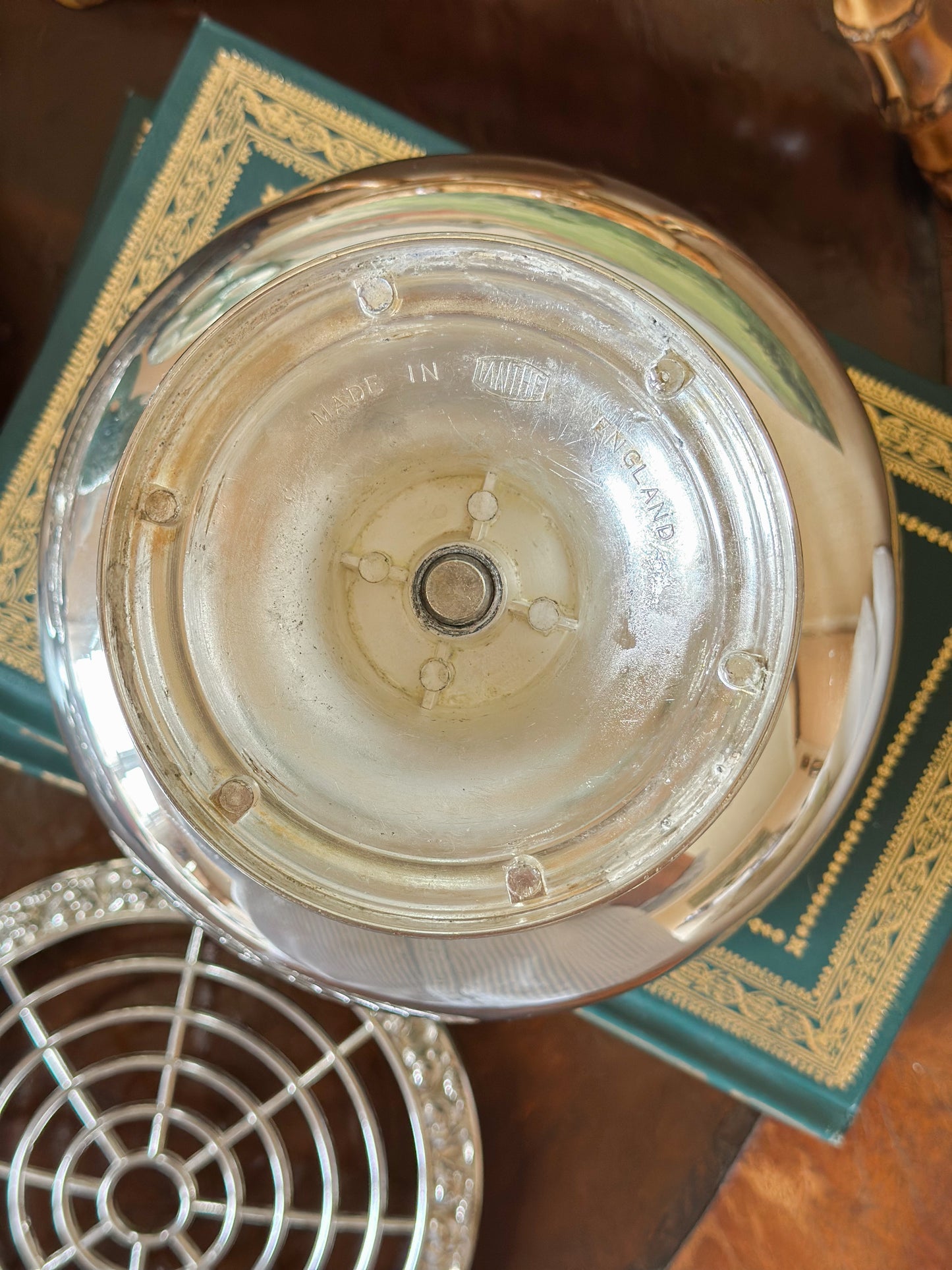 Vintage English Silverplate Rose Bowl