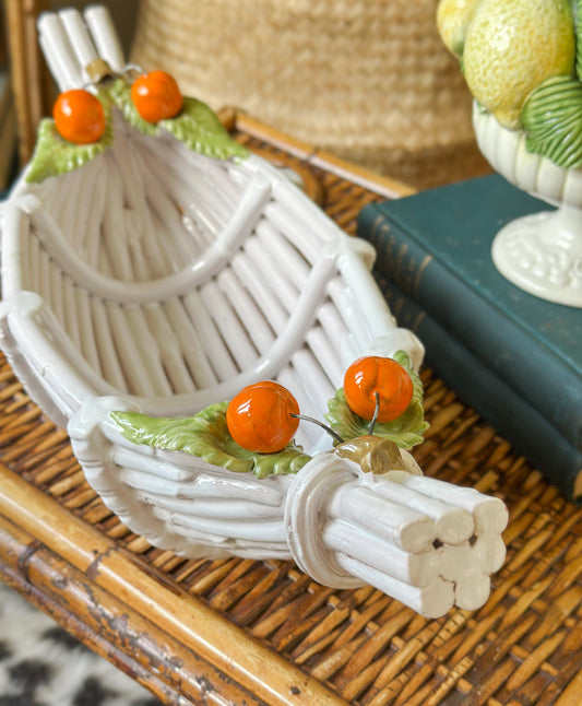 Italian Porcelain Basket