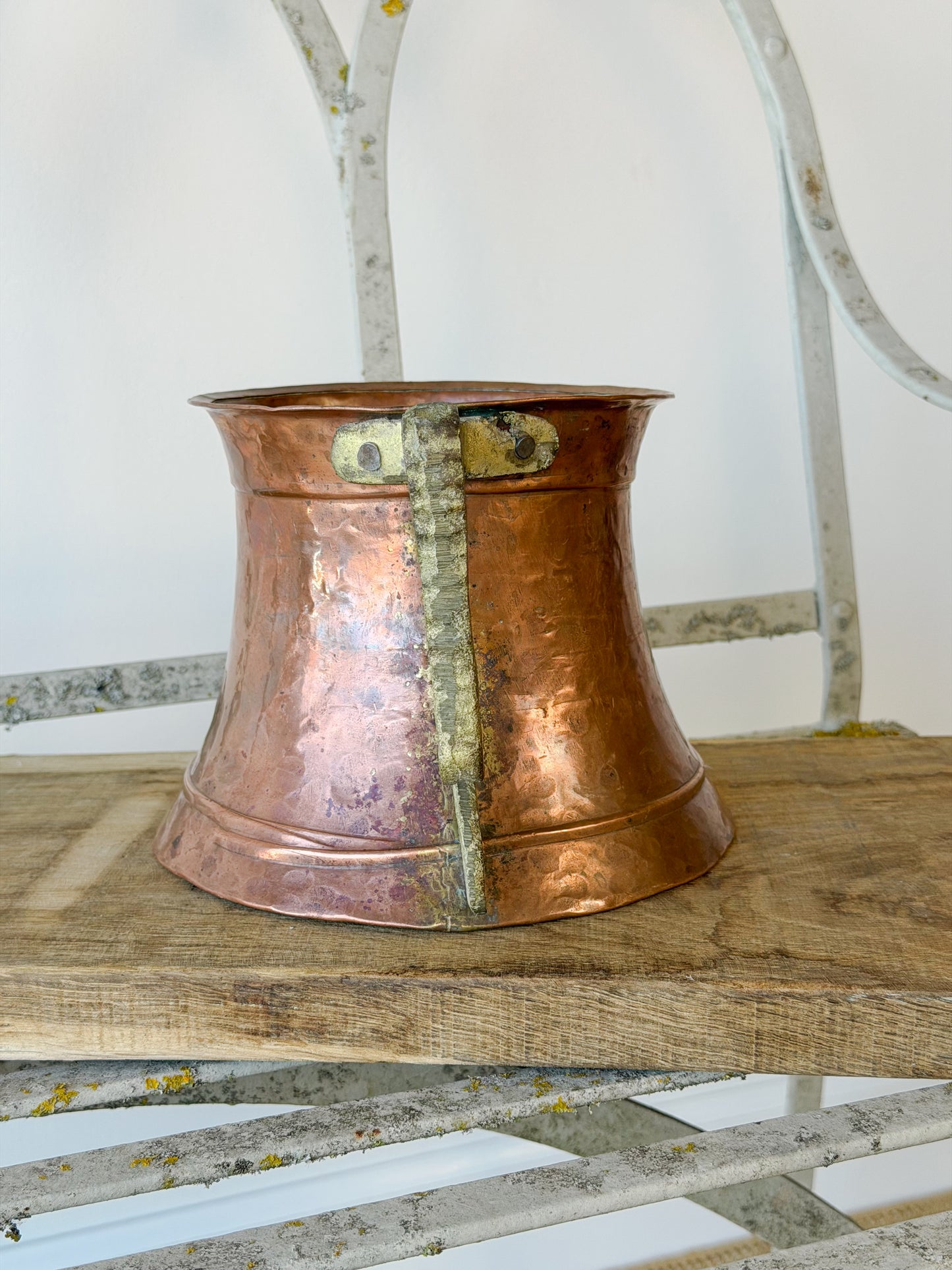 Antique Hand-Hammered Copper Vessel