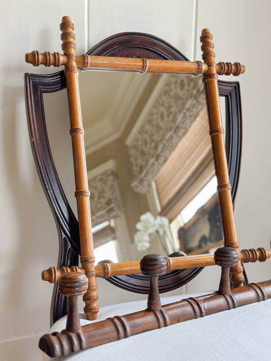 Antique French Faux Bamboo Coat Rack