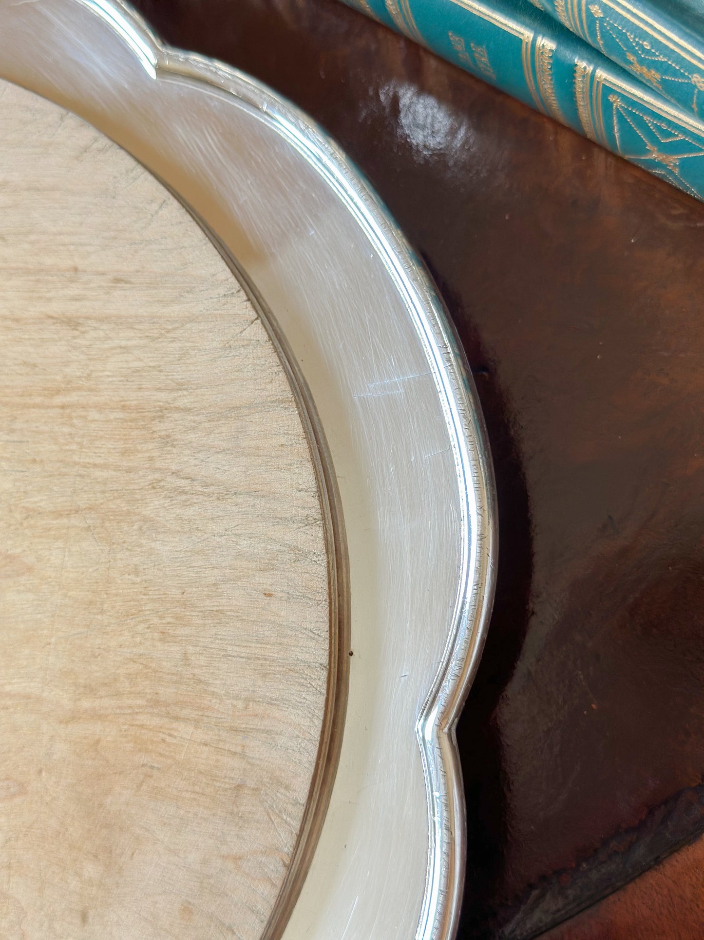 English Silverplate Bread Board