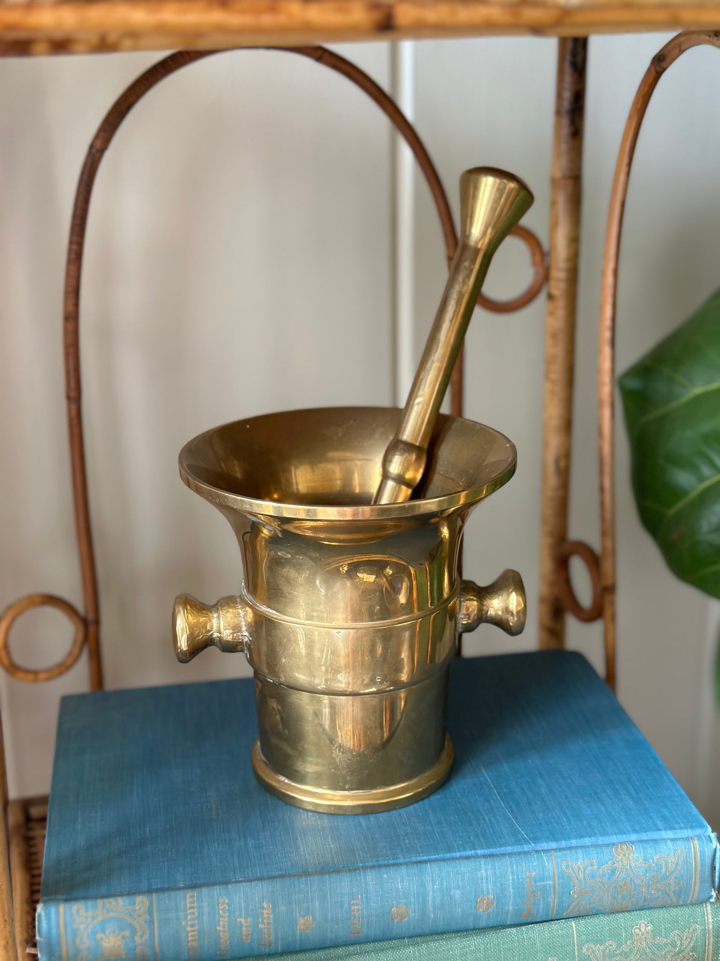 Vintage Brass Mortar & Pestle