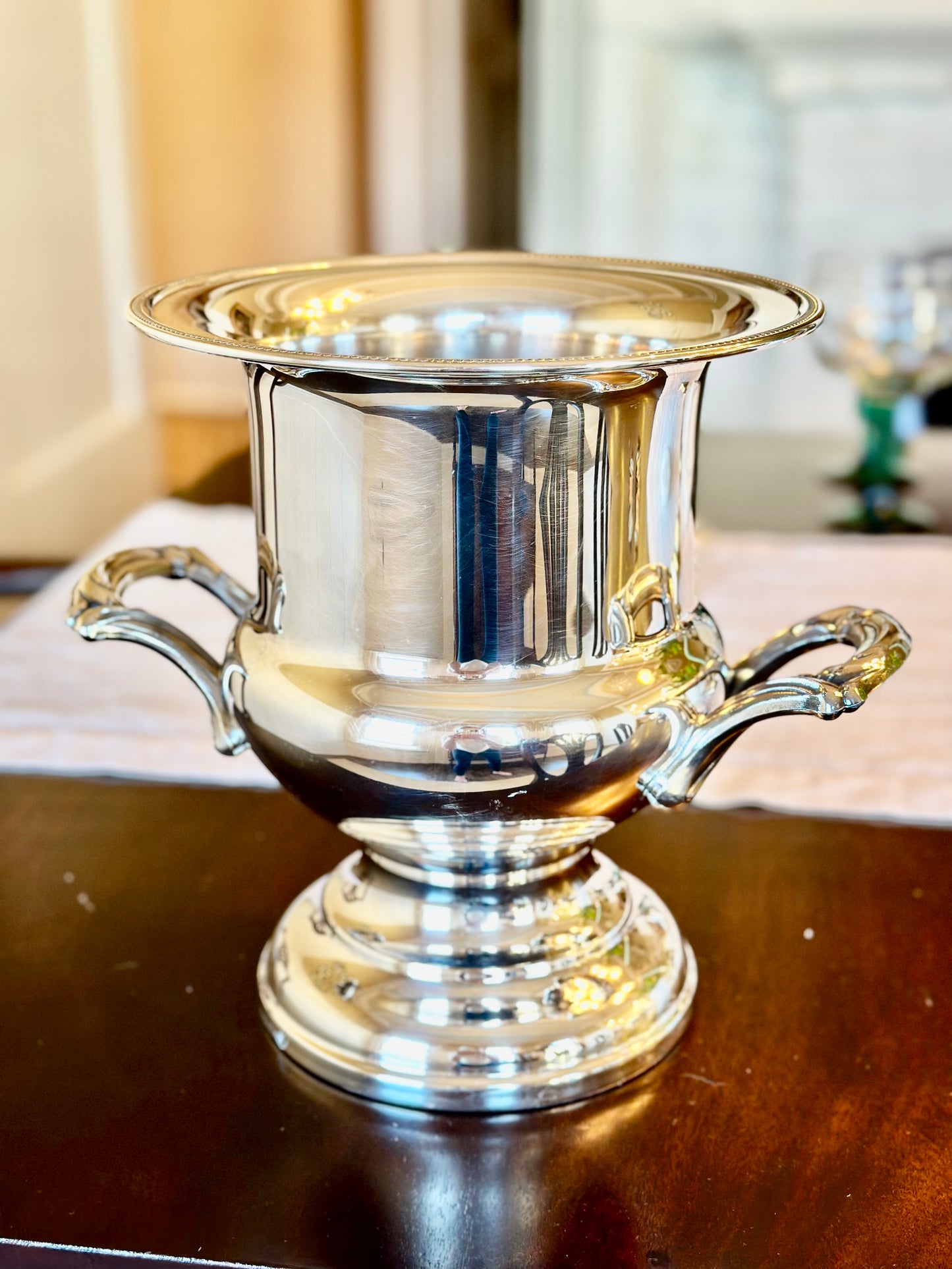 Silverplate Trophy Style Champagne Bucket