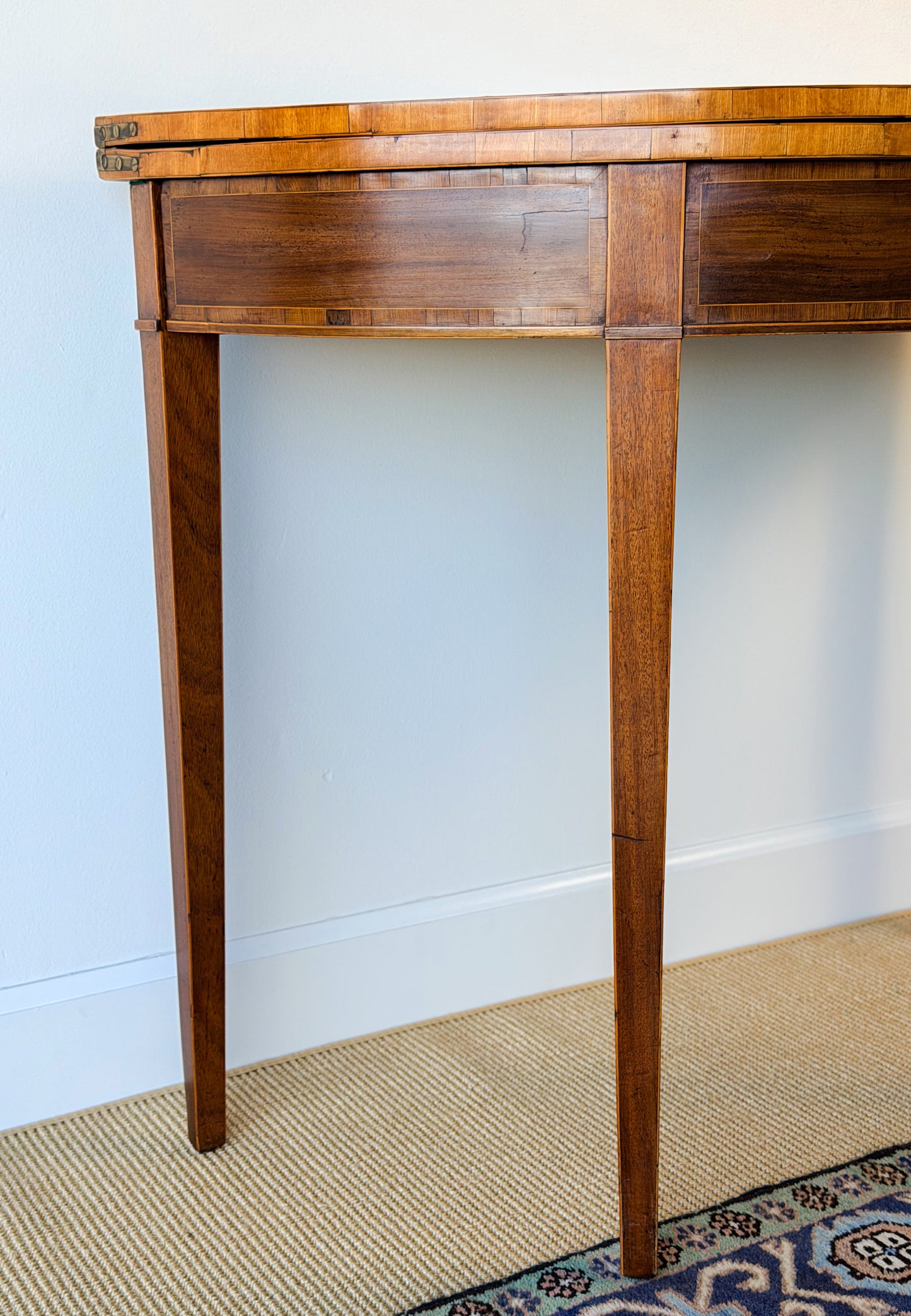 Georgian Demilune Card Table