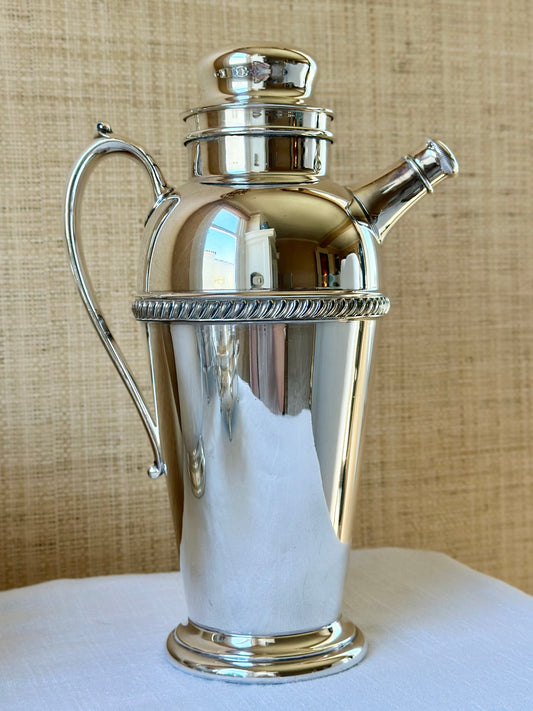 Vintage Art Deco Silverplate Cocktail Shaker