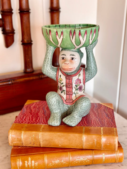 Vintage Monkey and Bok Choy Bowl