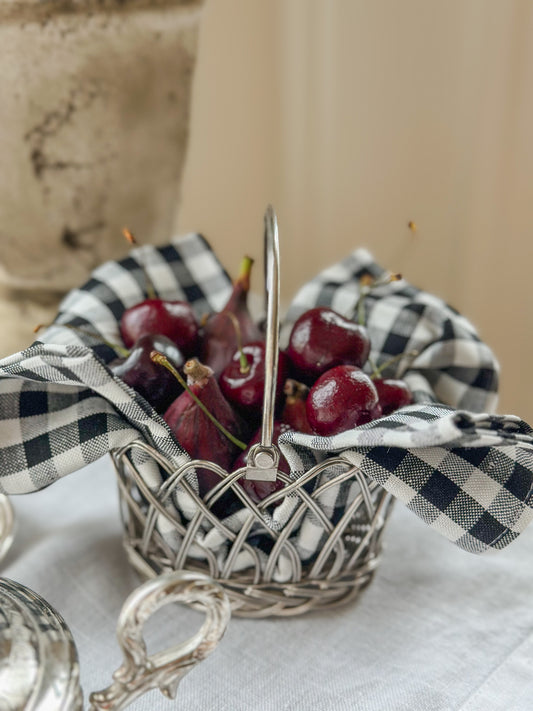 Vintage Silver Wire Basket