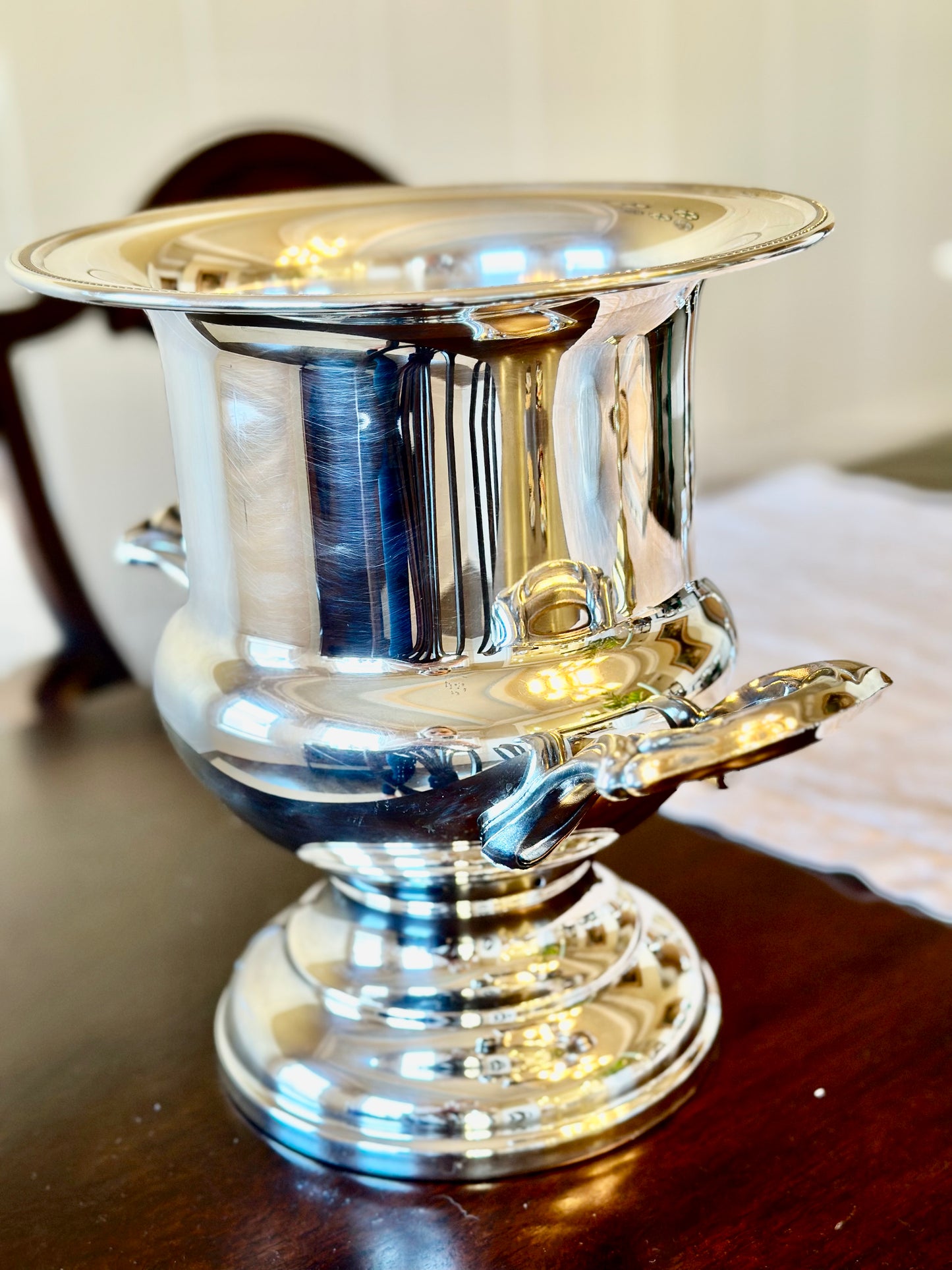 Silverplate Trophy Style Champagne Bucket