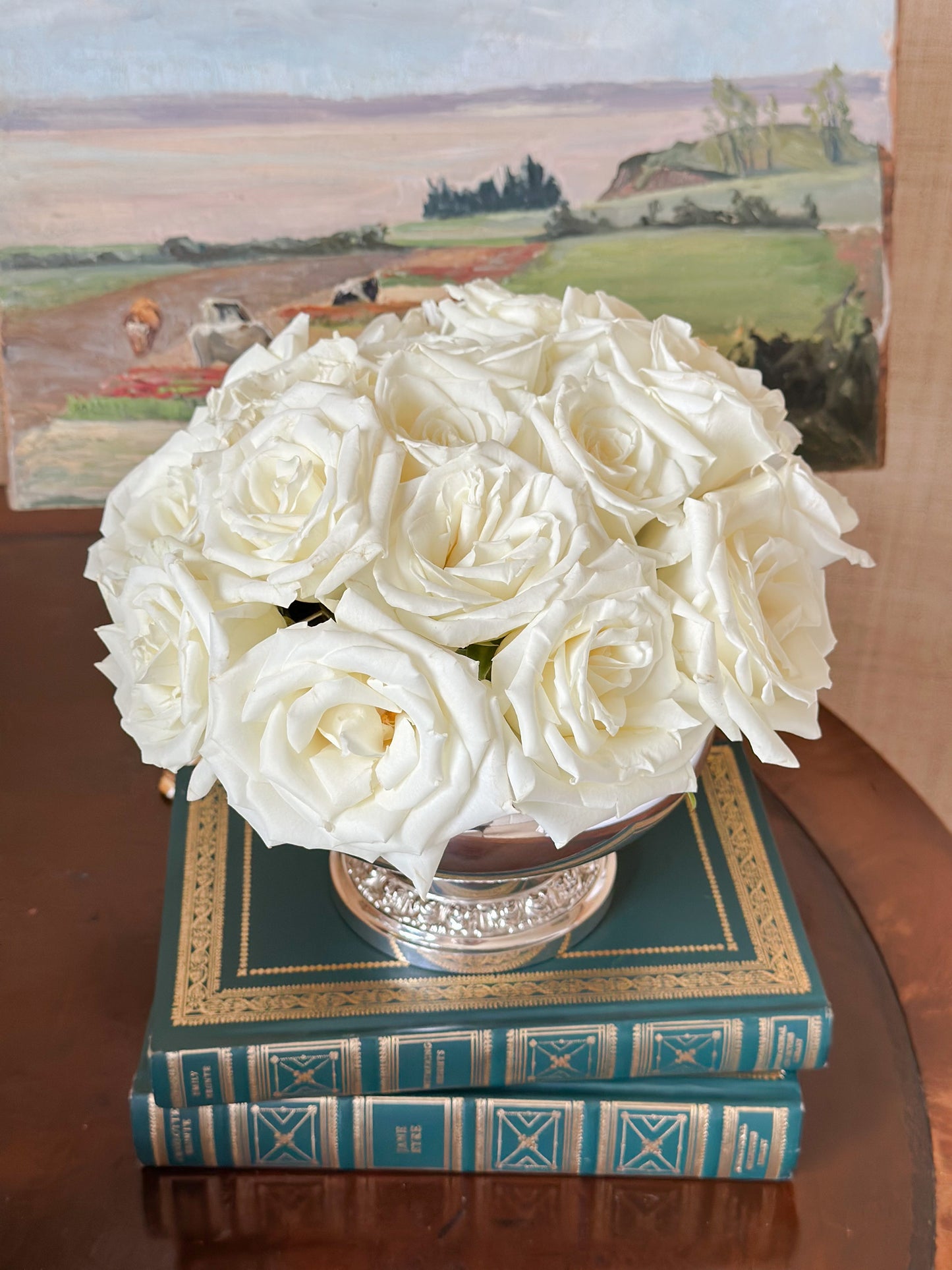 Vintage English Silverplate Rose Bowl